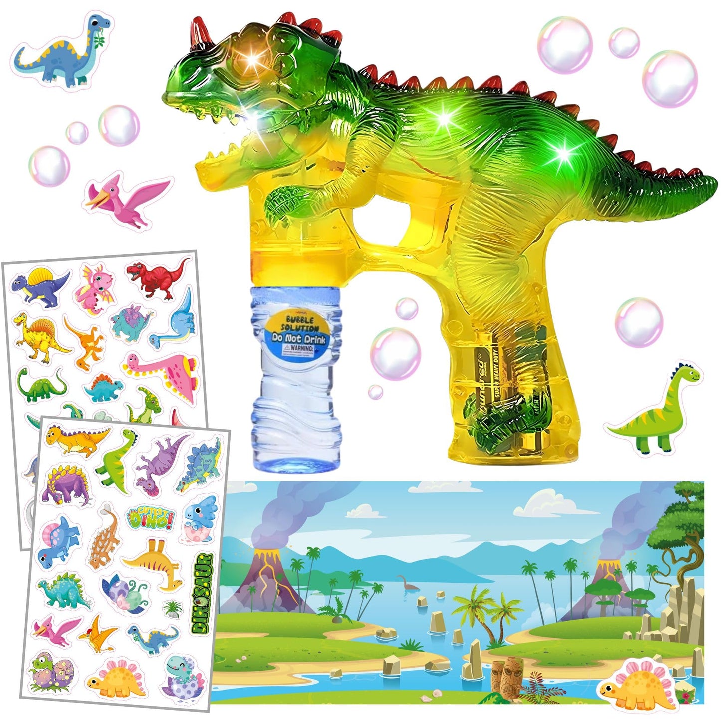 Upgraded Dinosaur Bubble Blower Gun