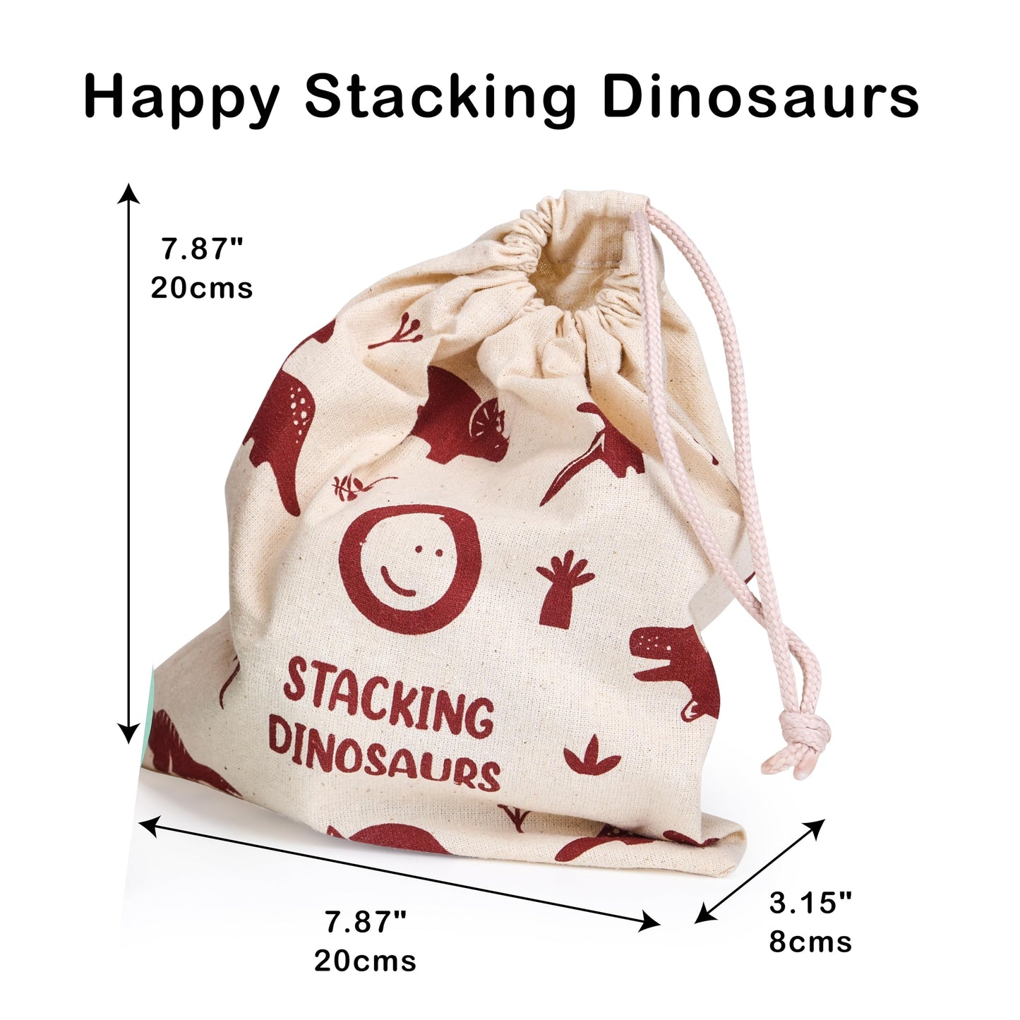Happy Stacking Safari - 7pc Wooden Stacking Toy