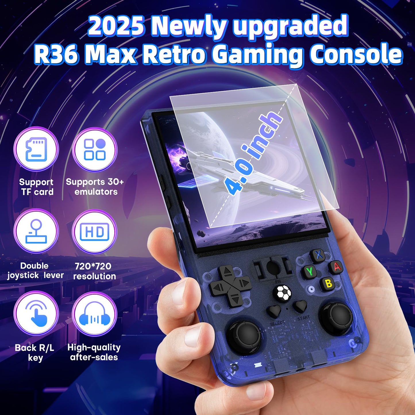R36 Max Retro Gaming Console