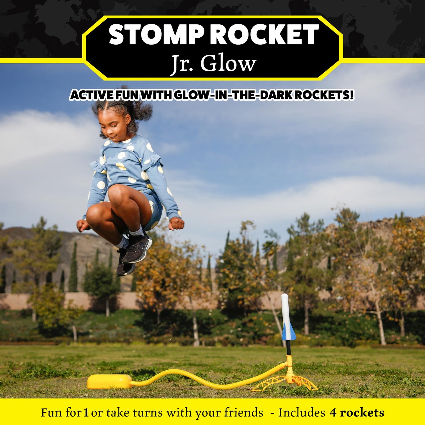 Stomp Rocket Jr Multi-Color Rocket Launcher for Kids