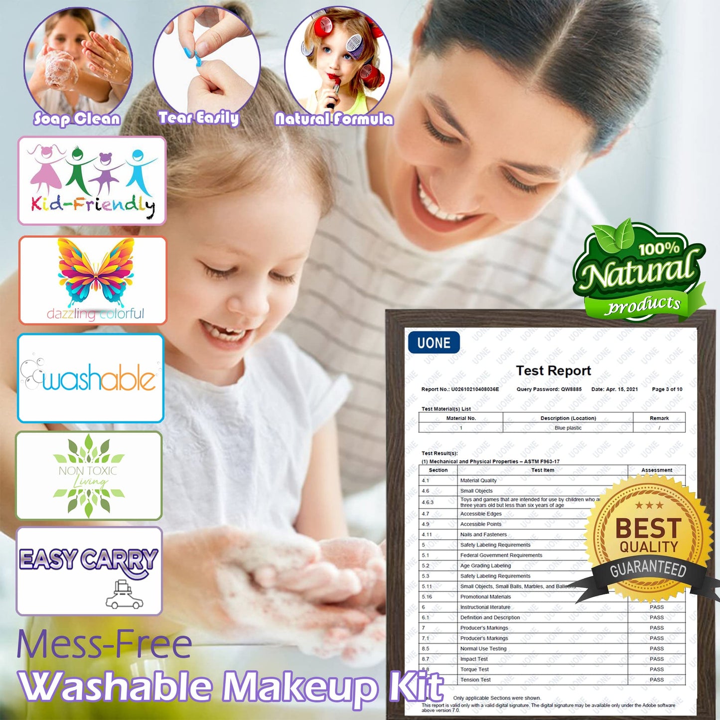 Kids Makeup Sets for Girls - Kids Makeup Sets for Girls 5-8, Maquillaje para Niñas, Play Make Up Kit, Best Toys for Little Girl,Princess Toddler Kid Stuff, Ages3456789 10 Year Old Girl Birthday Gifts