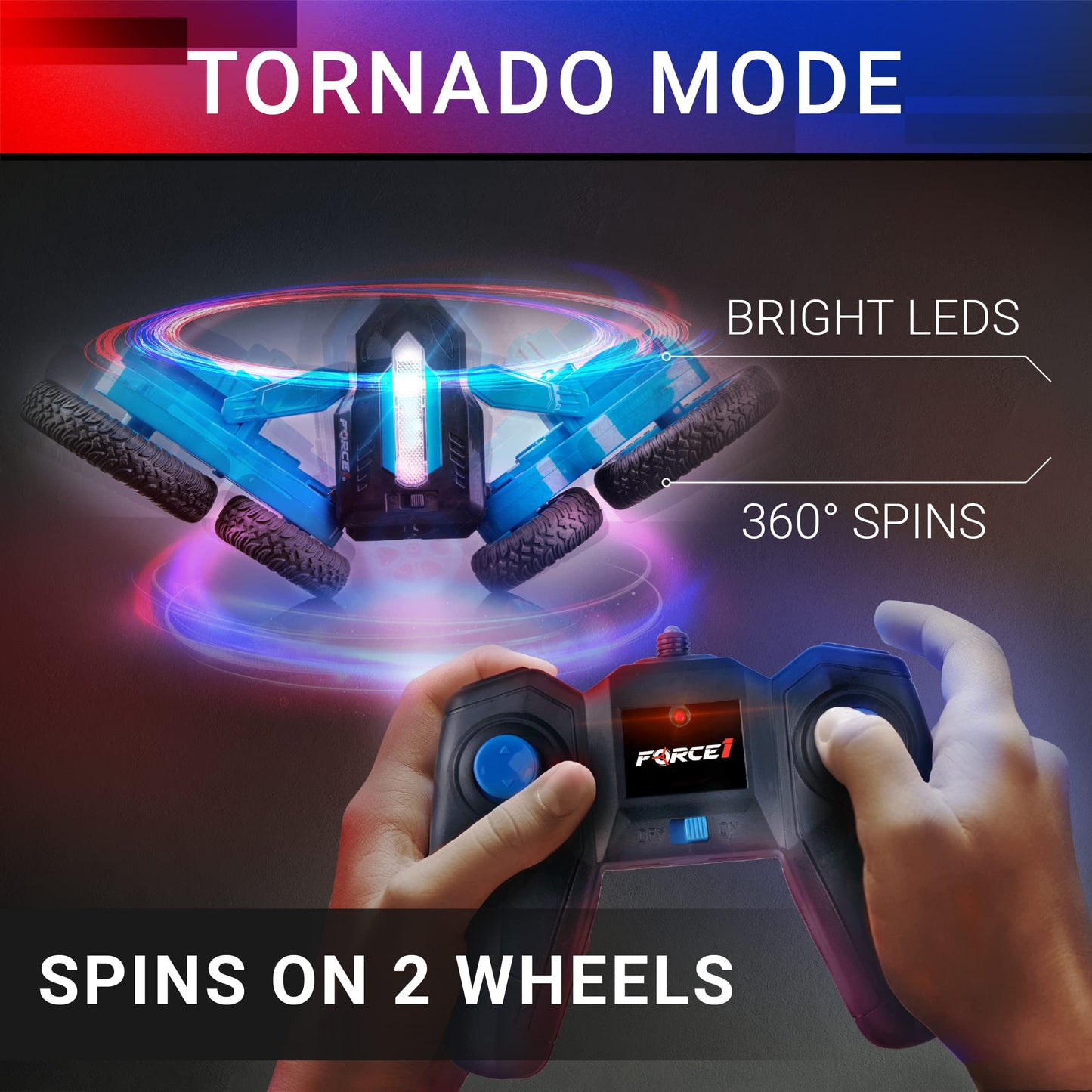 LED Remote Control RC Car for Kids