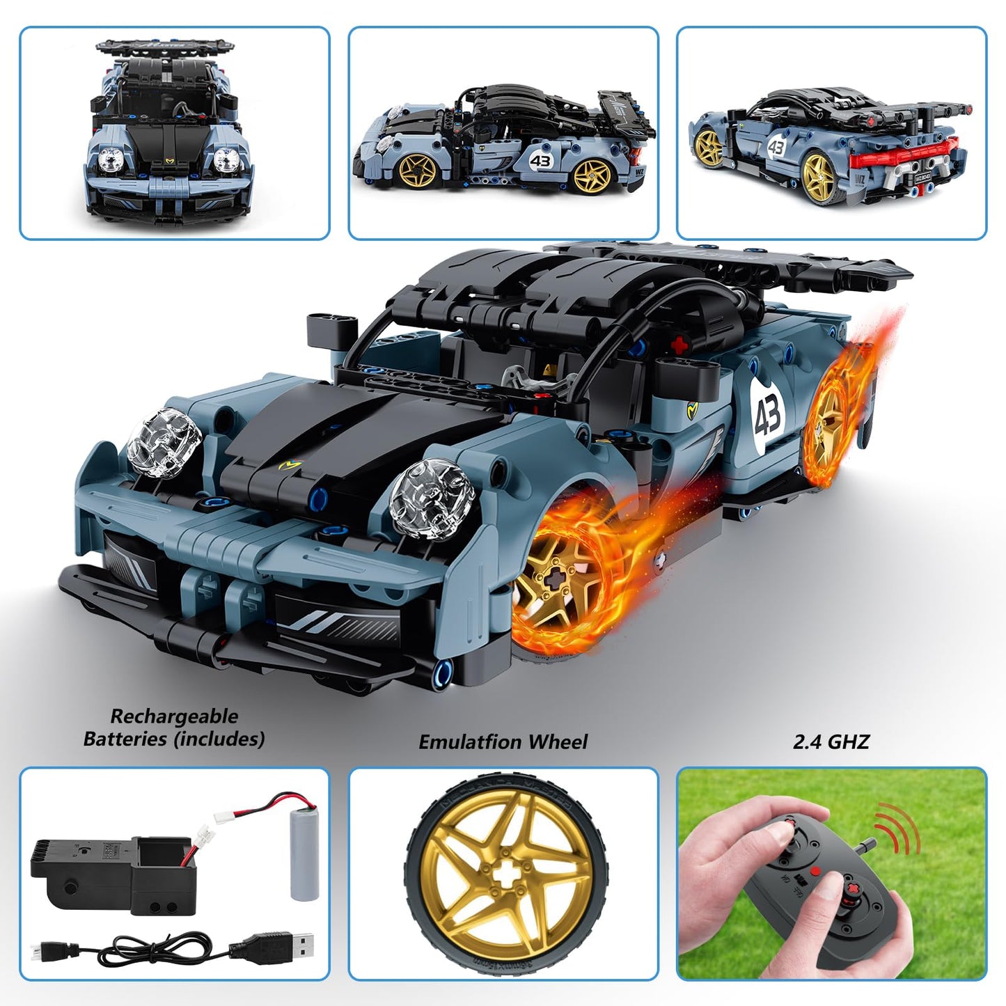 STEM Building Toys for Kids, Educational Building Blocks