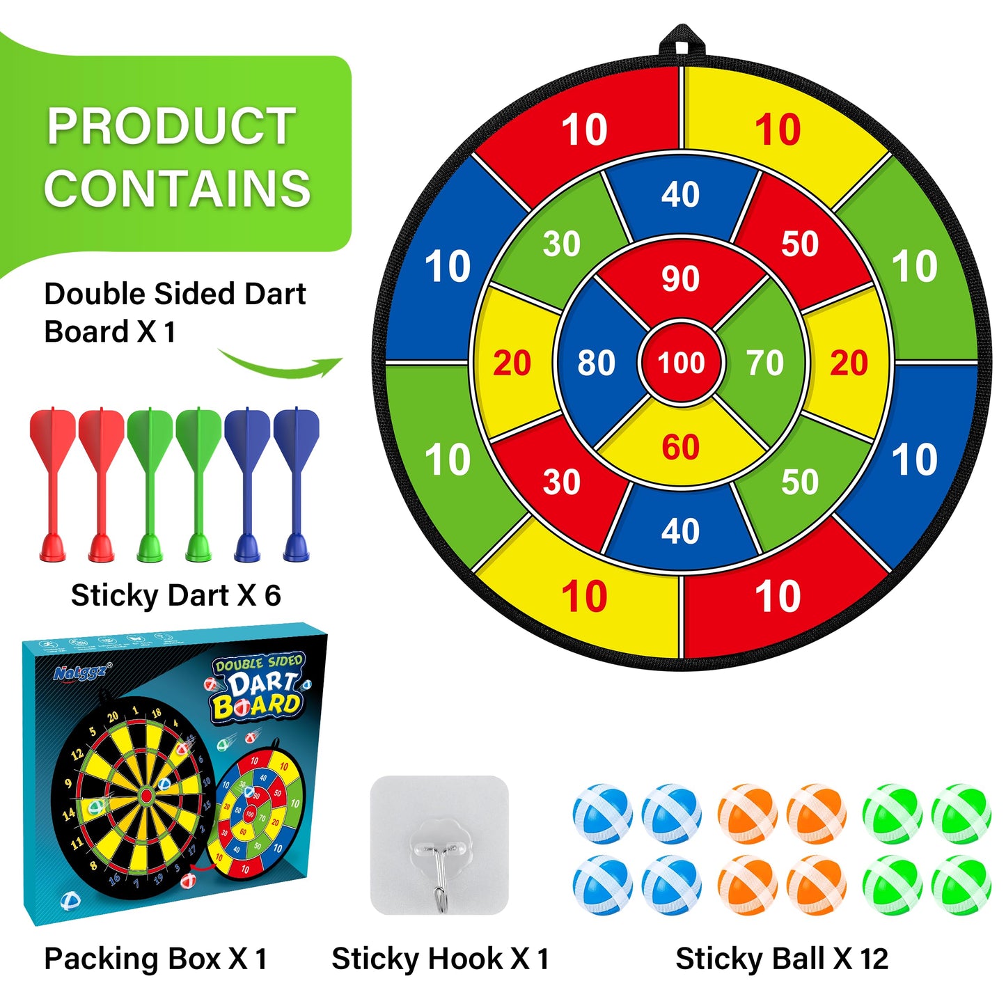 Large Dart Board for Kids