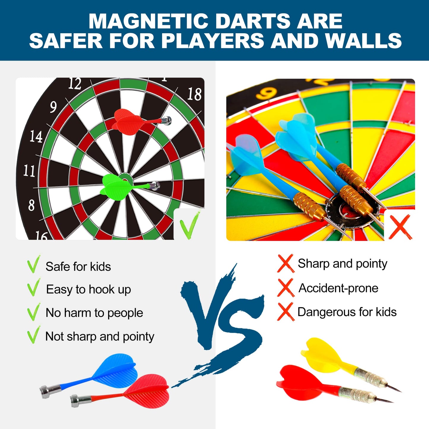 Magnetic Dart Board for Kids