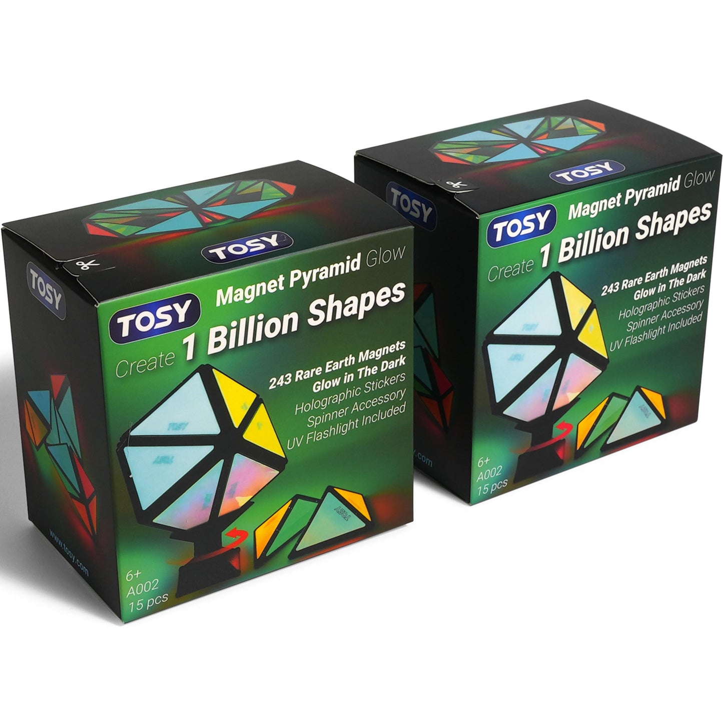 Magnets, Glowing, Holographic Pyramid Puzzle Game