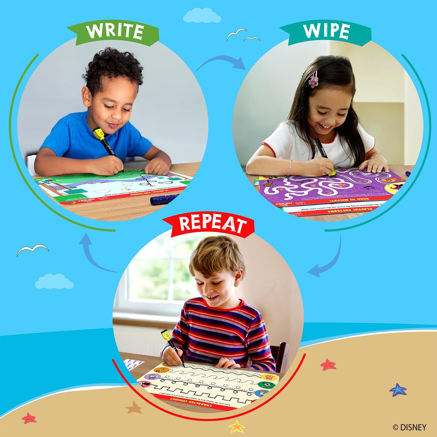 Skillmatics Search and Find Disney Princess Educational Game - Reusable Preschool Learning Activities, Perfect for Toddlers & Kids Who Love Toys, Art & Crafts, Gifts for Boys & Girls Ages 3, 4, 5, 6