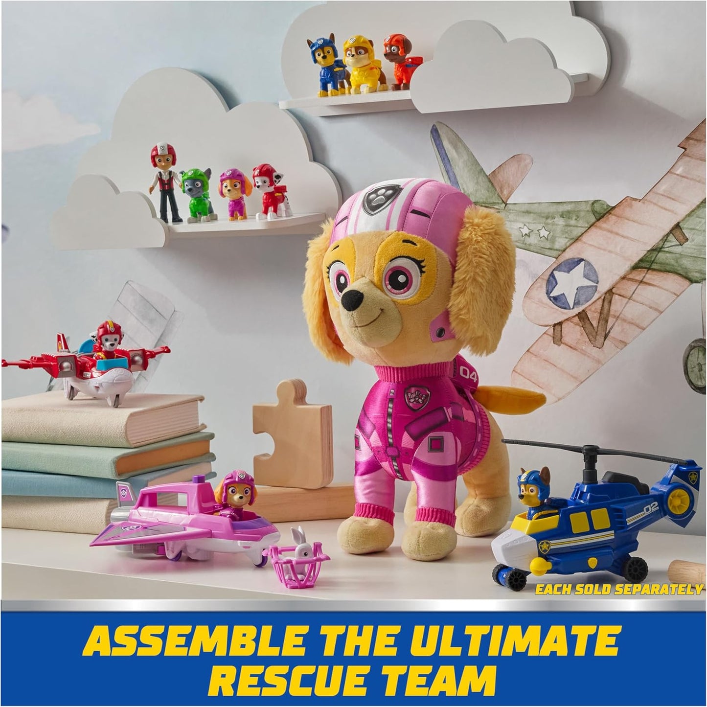 Paw Patrol: Air Rescue Toy Figures Gift Pack, with 7 Collectible Action Figures, Kids Toys for Boys & Girls Ages 3 and up