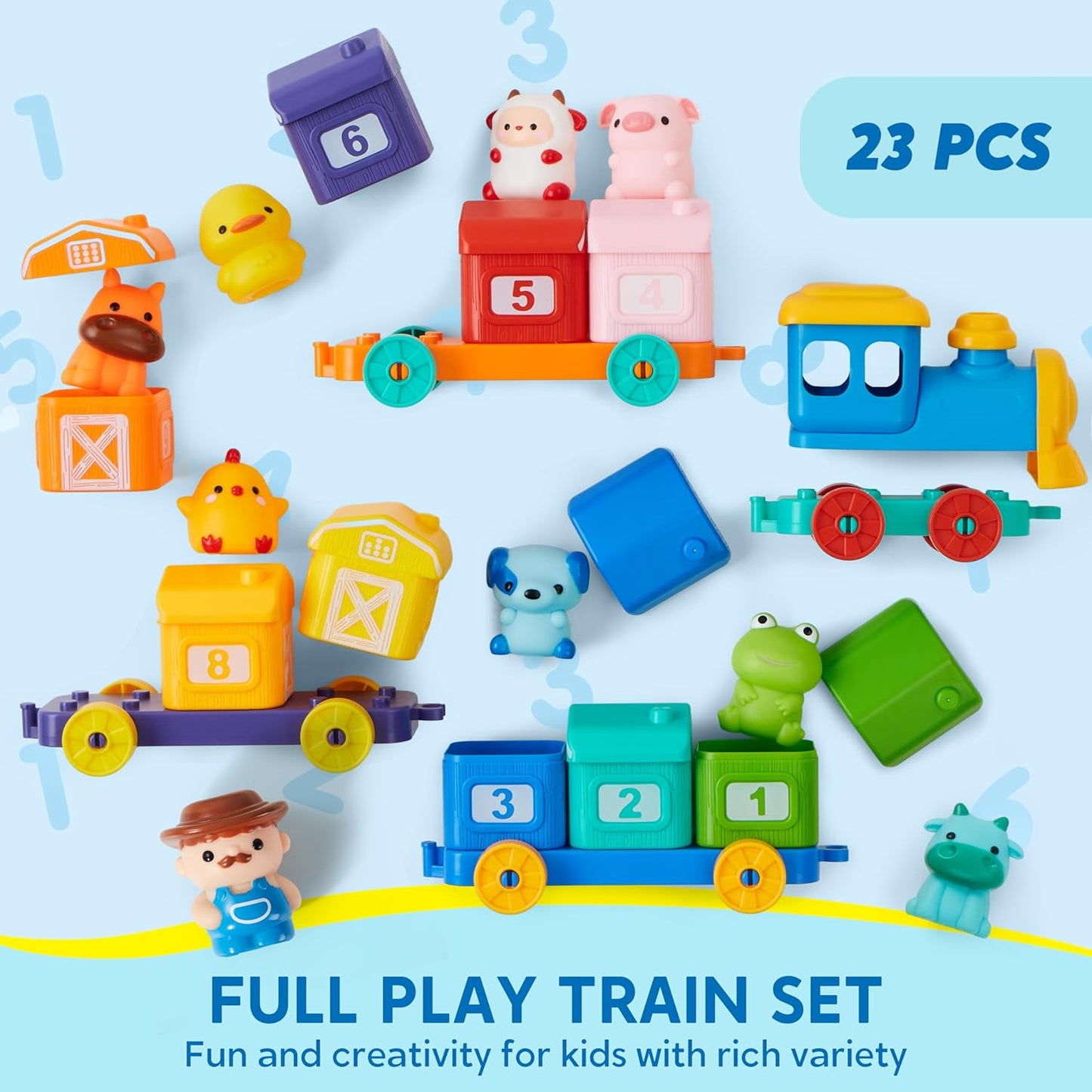 Matching & Sorting Montessori Train Toys
