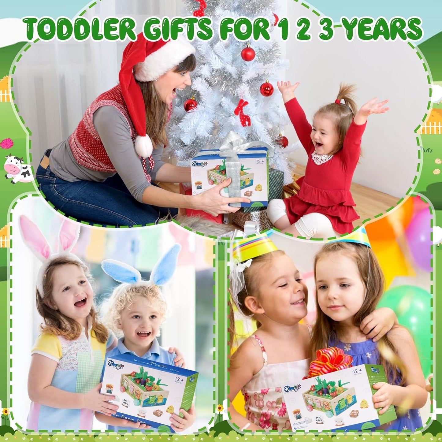 Toddler Montessori Wooden Farm Toys