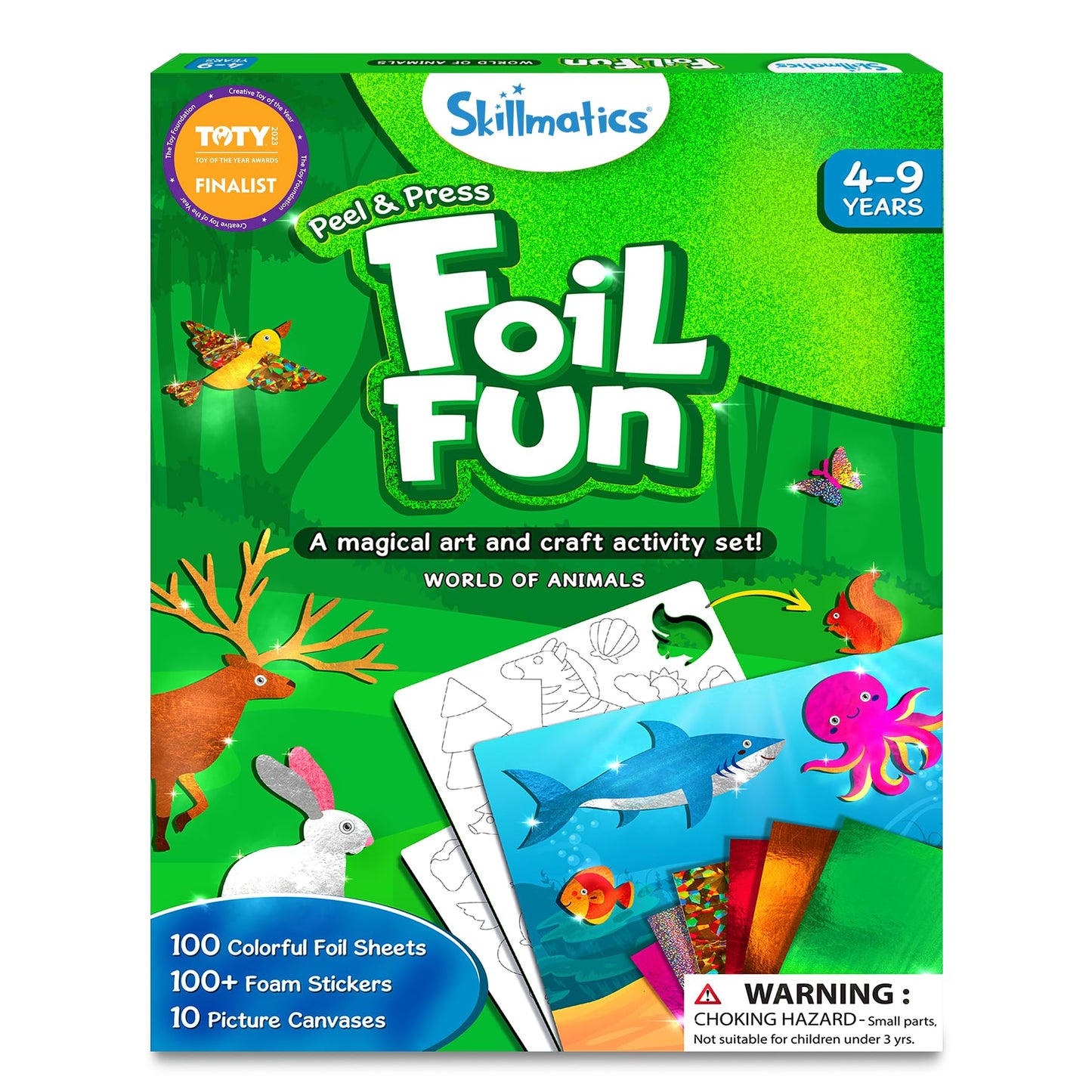 Skillmatics Foil Fun - Unicorns & Princesses, No Mess Art for Kids, Craft Kits & Supplies, DIY Creative Activity, Travel Toys, Gifts for Ages 4, 5, 6, 7, 8, 9