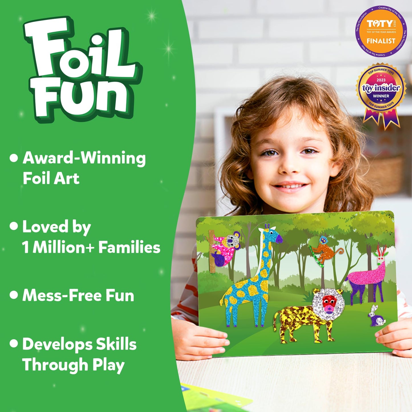 Skillmatics Foil Fun - Unicorns & Princesses, No Mess Art for Kids, Craft Kits & Supplies, DIY Creative Activity, Travel Toys, Gifts for Ages 4, 5, 6, 7, 8, 9