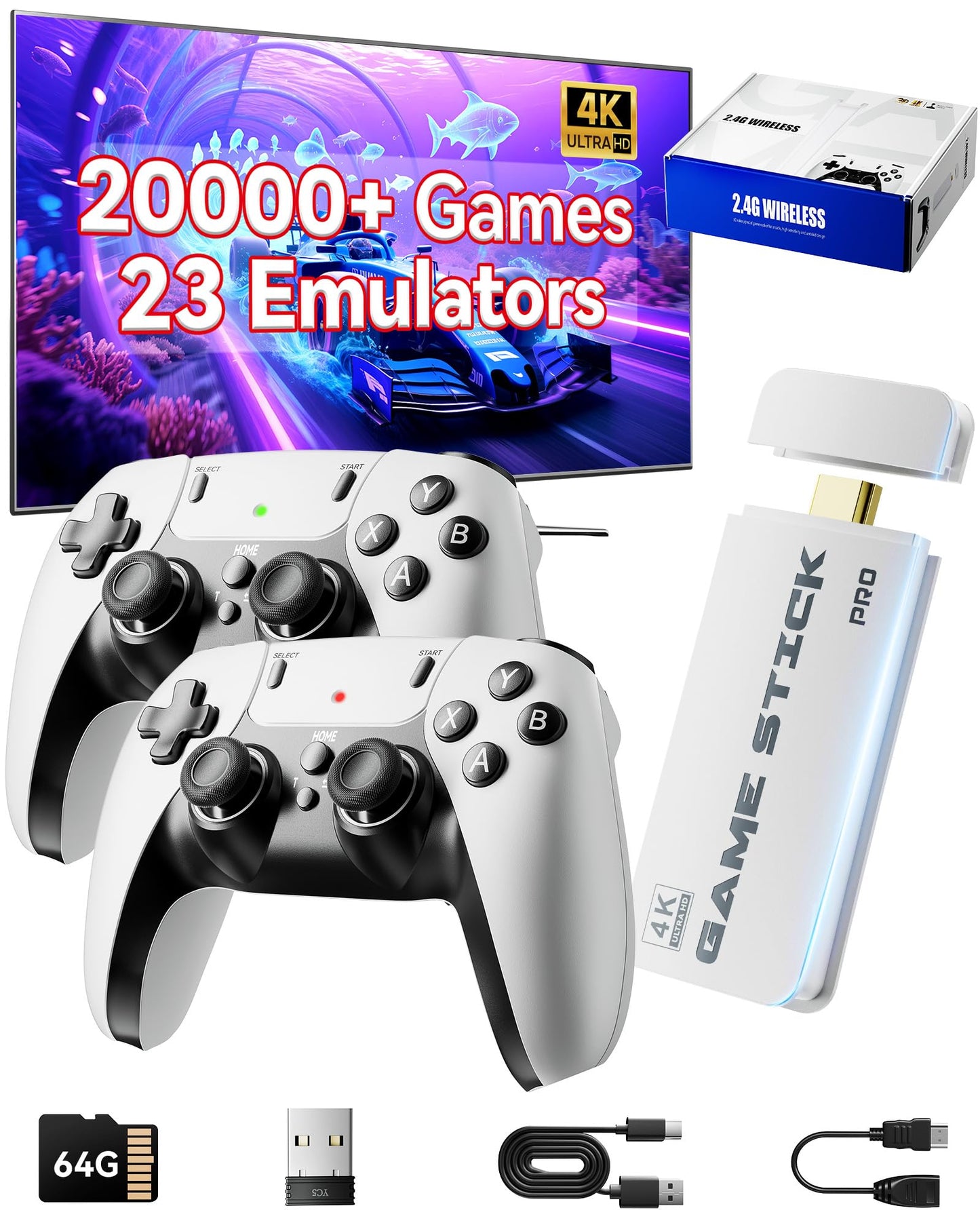 Retro Gaming Console, 20,000+ Retro Game Stick