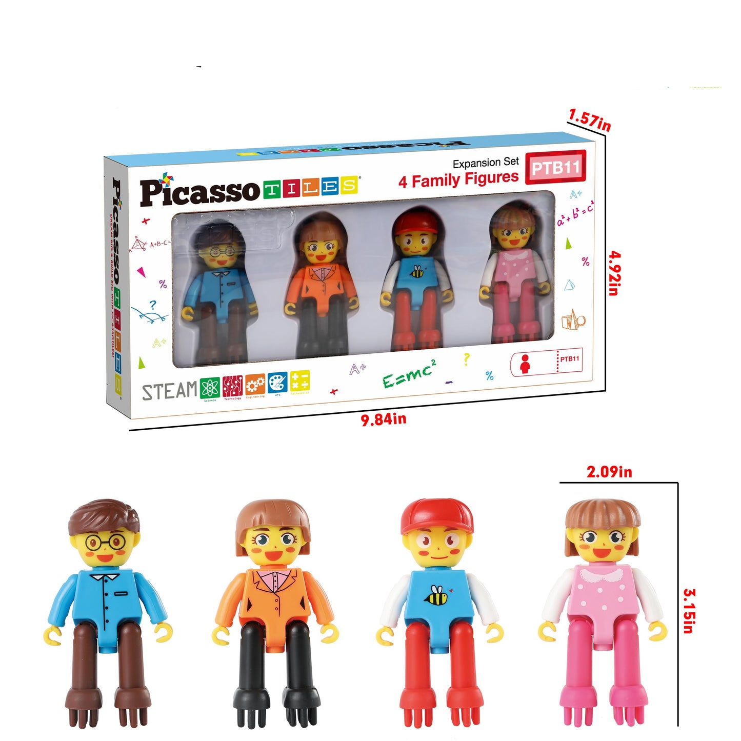 Interlocking Building Blocks Tiles Set