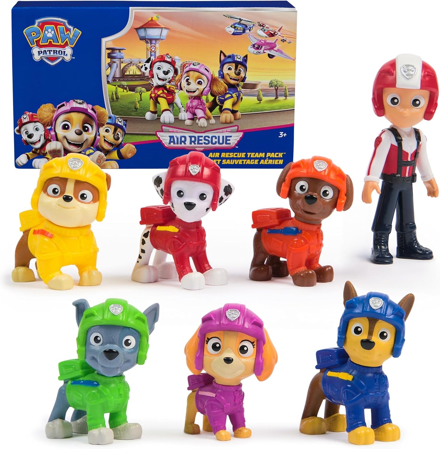 Paw Patrol: Air Rescue Toy Figures Gift Pack, with 7 Collectible Action Figures, Kids Toys for Boys & Girls Ages 3 and up