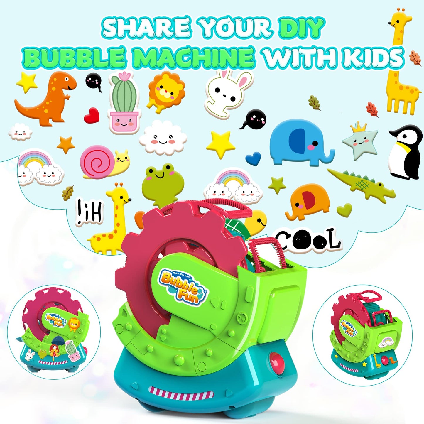 Bubble Machine for Toddlers Kids