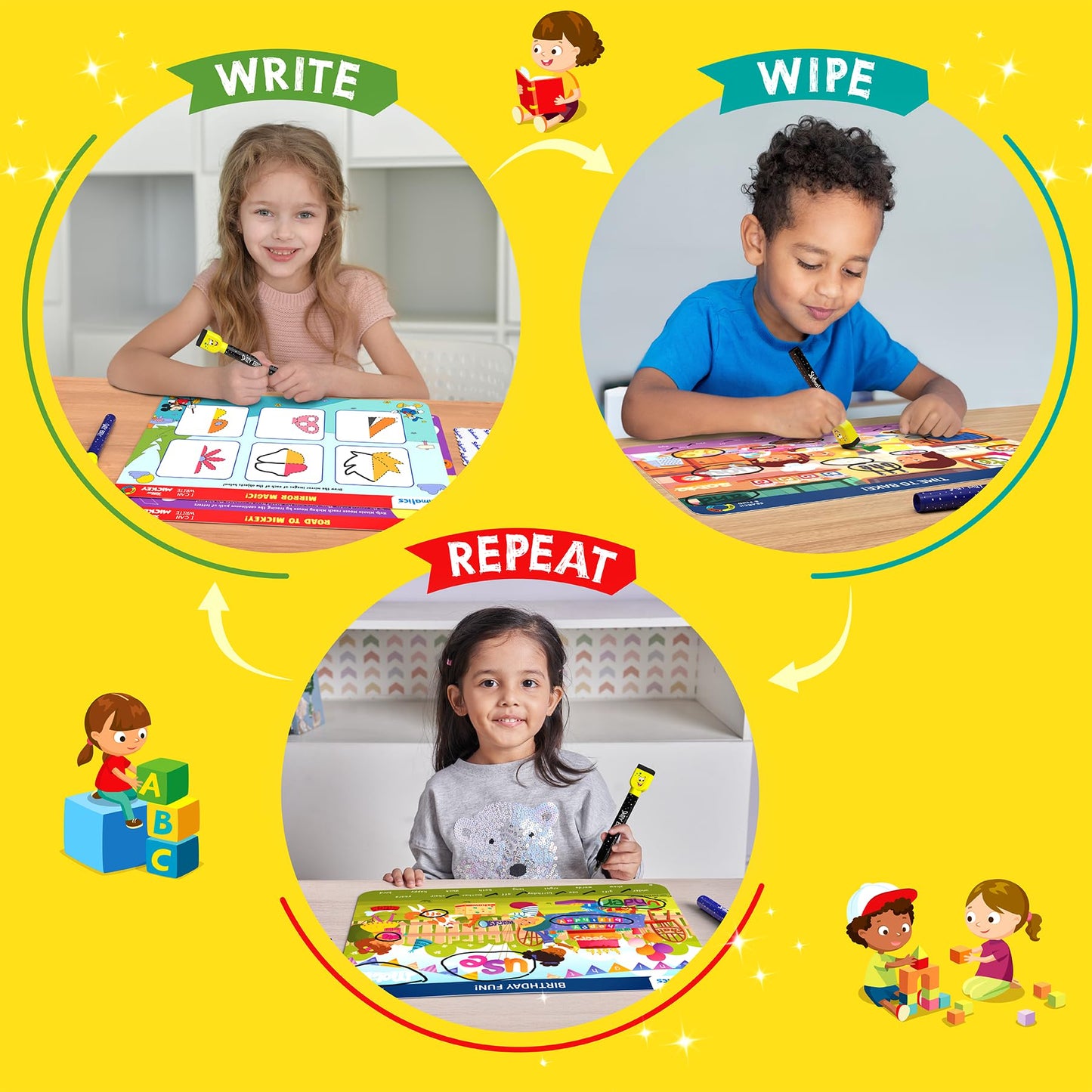 Skillmatics Search and Find Disney Princess Educational Game - Reusable Preschool Learning Activities, Perfect for Toddlers & Kids Who Love Toys, Art & Crafts, Gifts for Boys & Girls Ages 3, 4, 5, 6