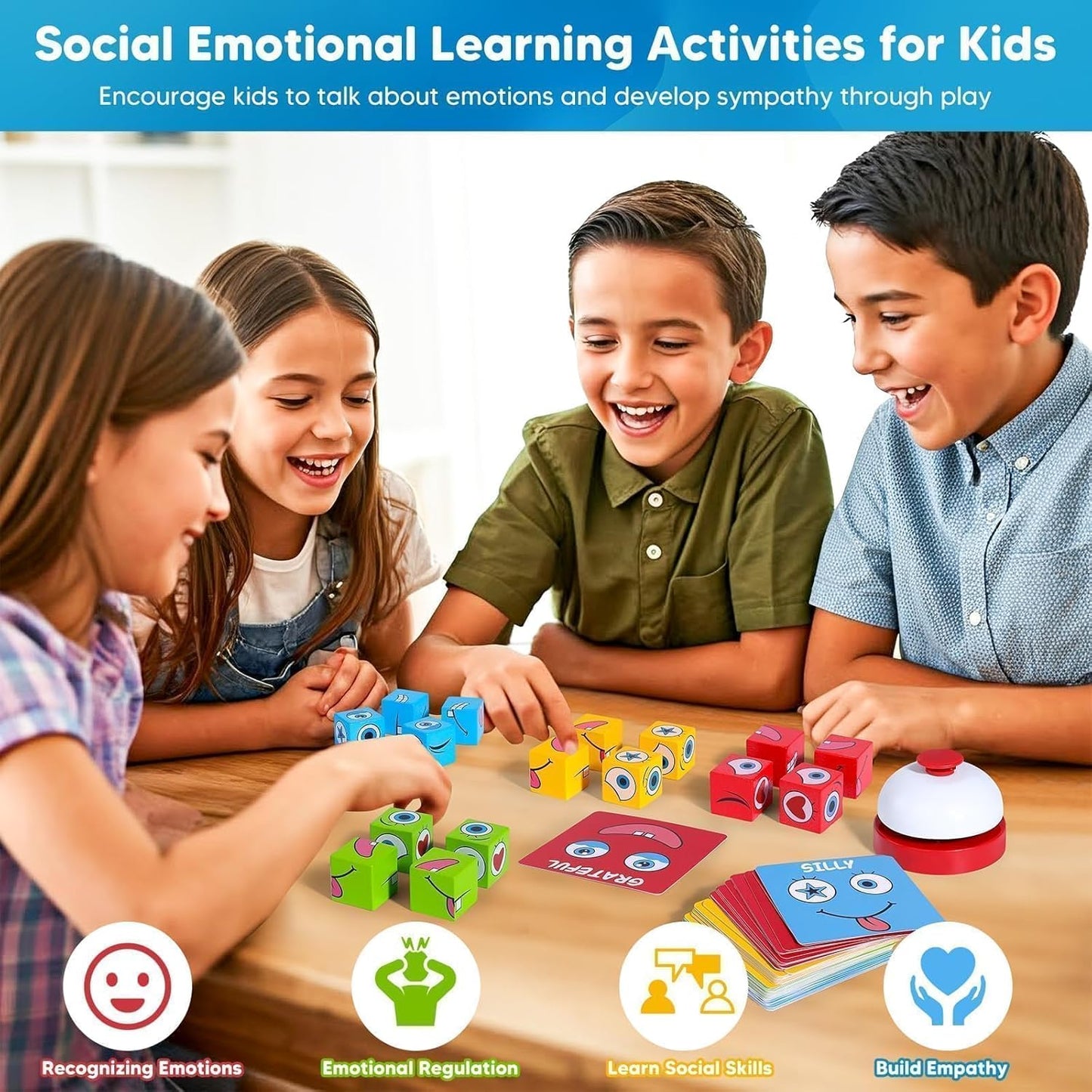 Feelings Cube Game for Kids Social Emotional Learning