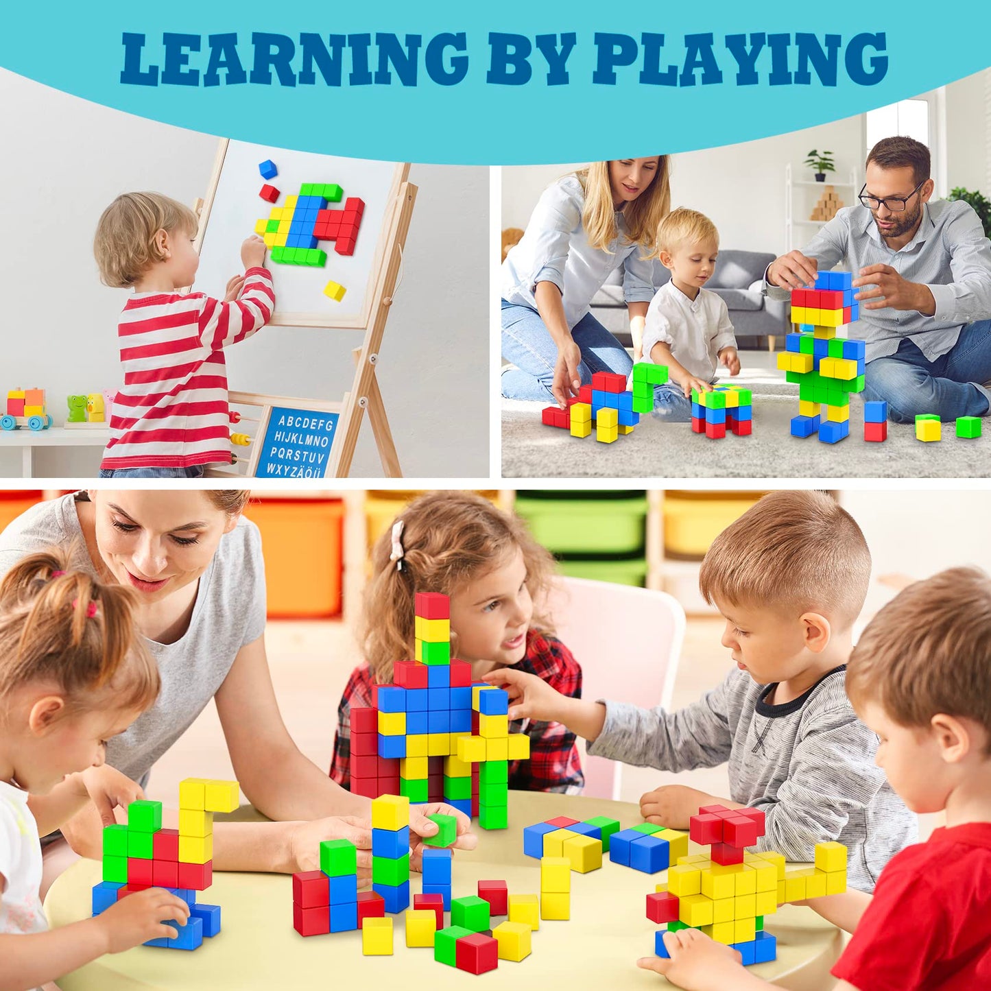 Magnetic Building Blocks Sensory Toys