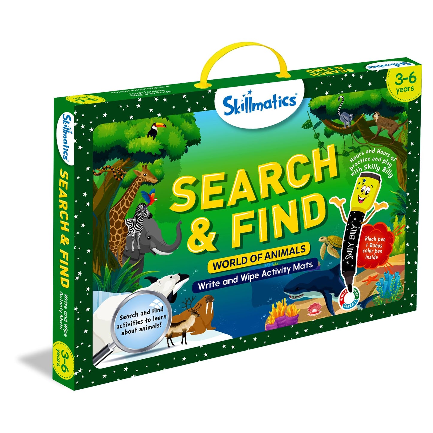 Skillmatics Search and Find Disney Princess Educational Game - Reusable Preschool Learning Activities, Perfect for Toddlers & Kids Who Love Toys, Art & Crafts, Gifts for Boys & Girls Ages 3, 4, 5, 6