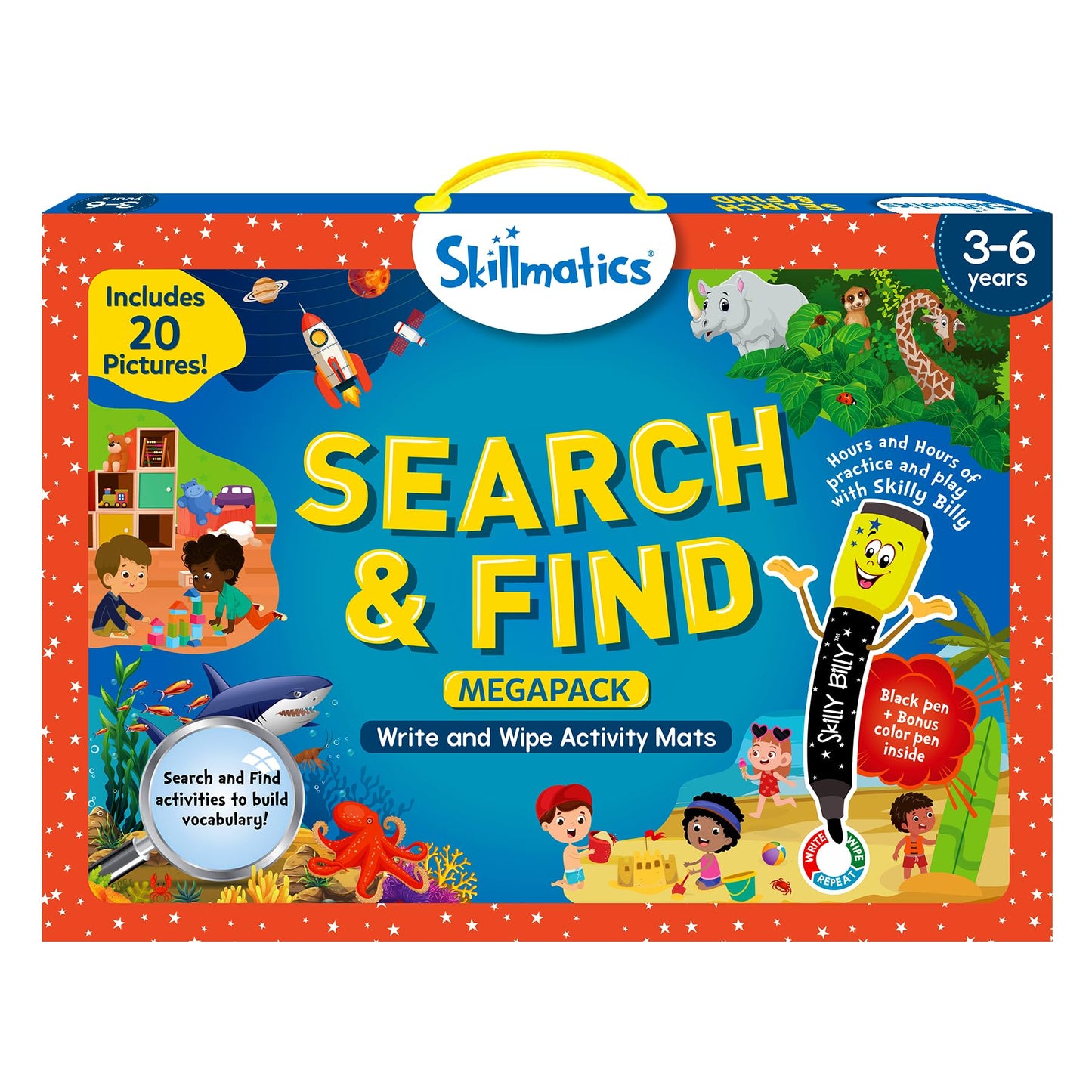 Skillmatics Search and Find Disney Princess Educational Game - Reusable Preschool Learning Activities, Perfect for Toddlers & Kids Who Love Toys, Art & Crafts, Gifts for Boys & Girls Ages 3, 4, 5, 6