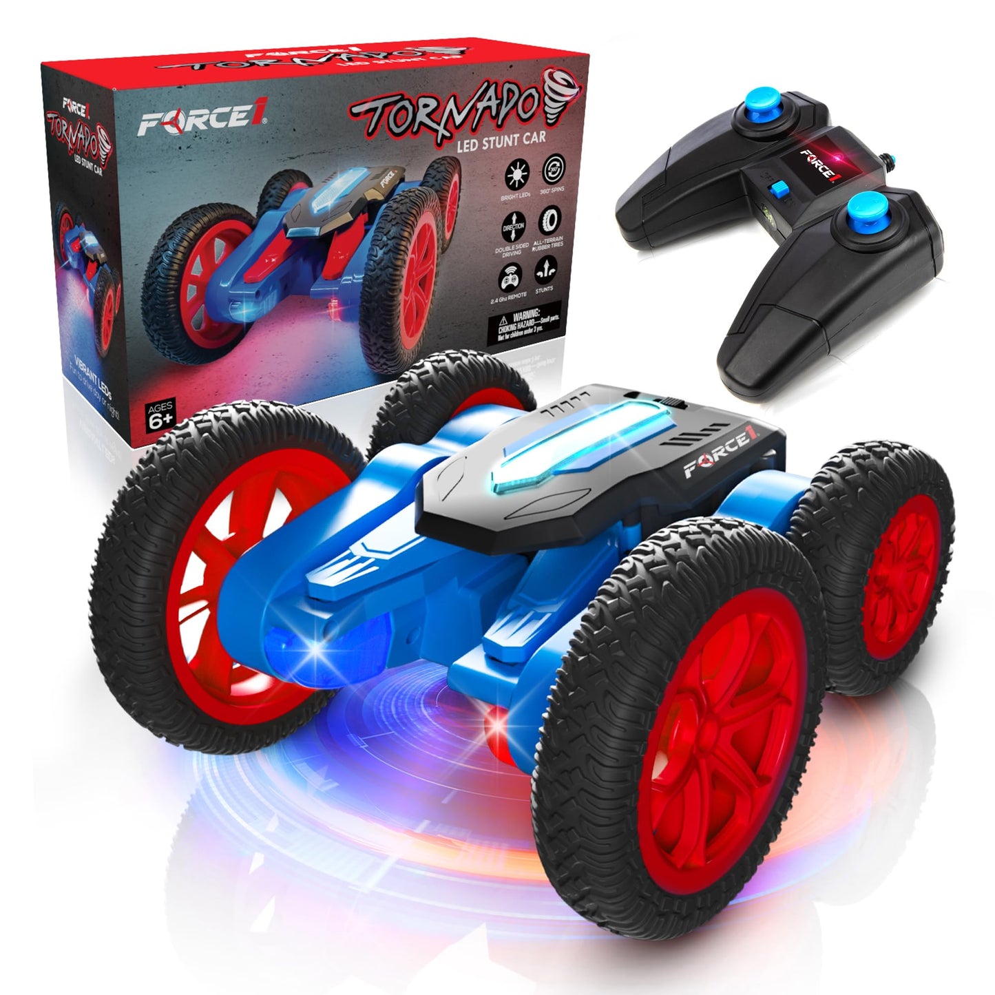 LED Remote Control RC Car for Kids