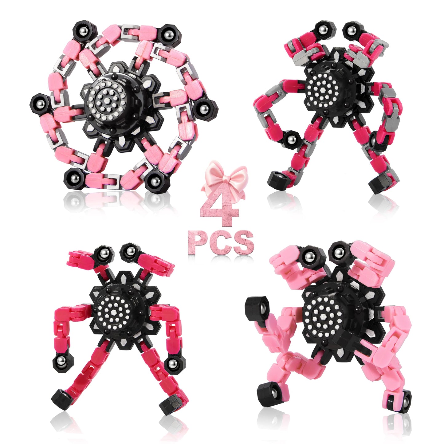 Transformable Fidget Spinners Set