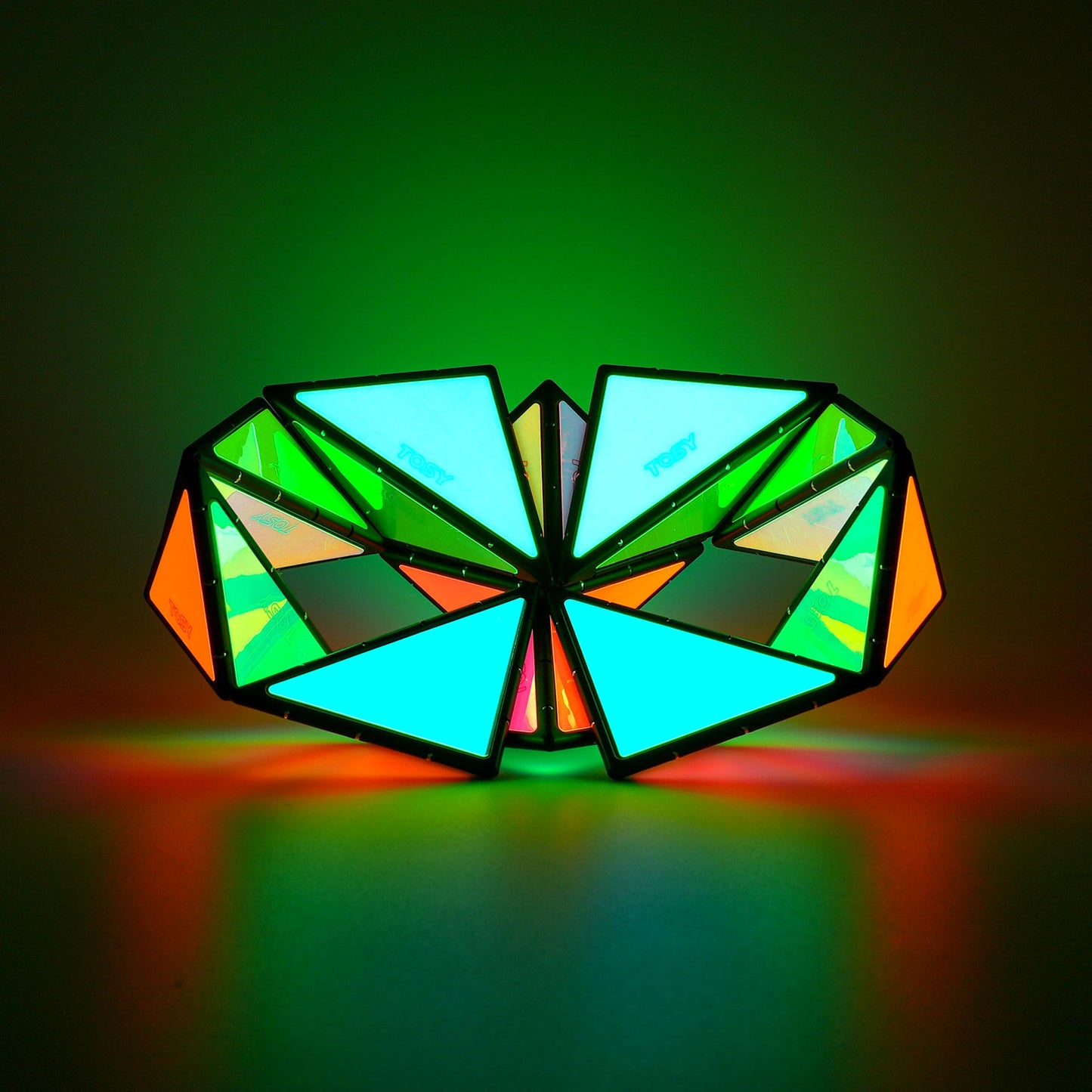 Magnets, Glowing, Holographic Pyramid Puzzle Game