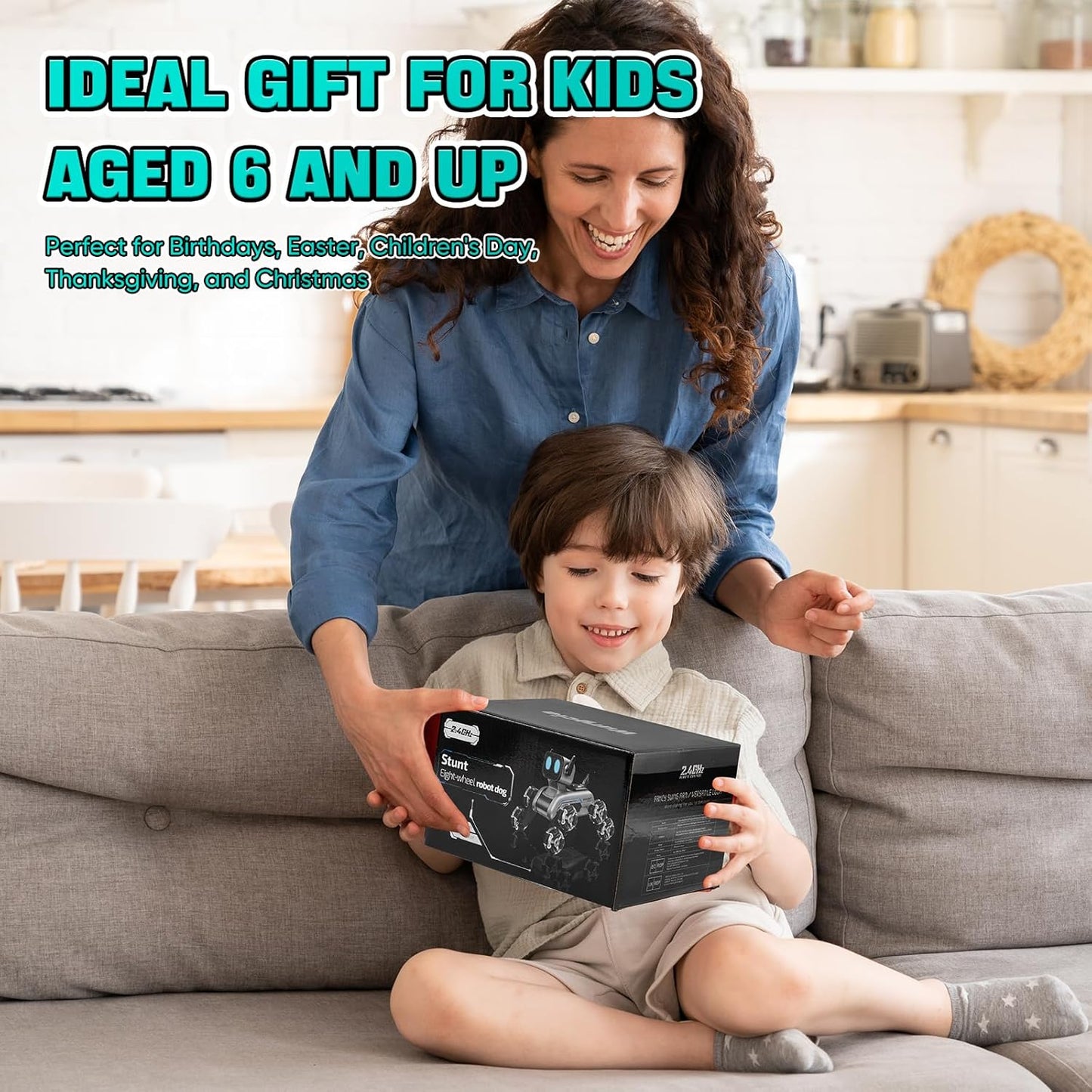 Remote Control Robot Dog Toy for Kids,