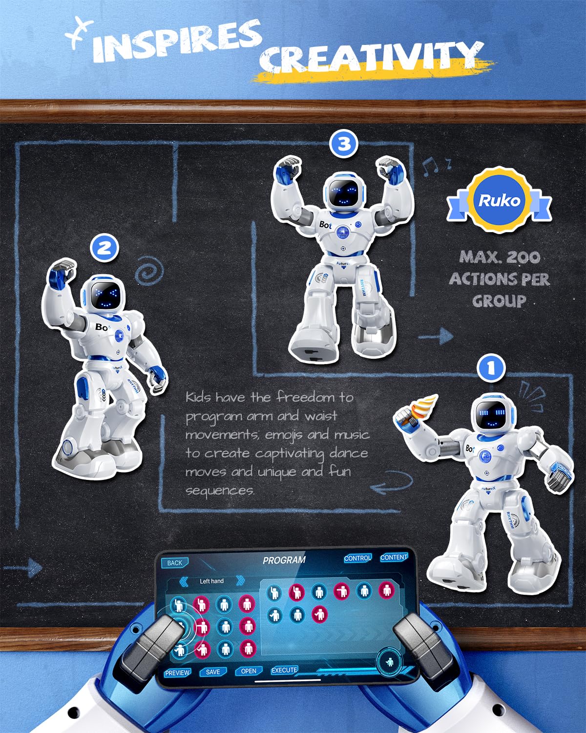 Ruko 1088 Smart Robots for Kids