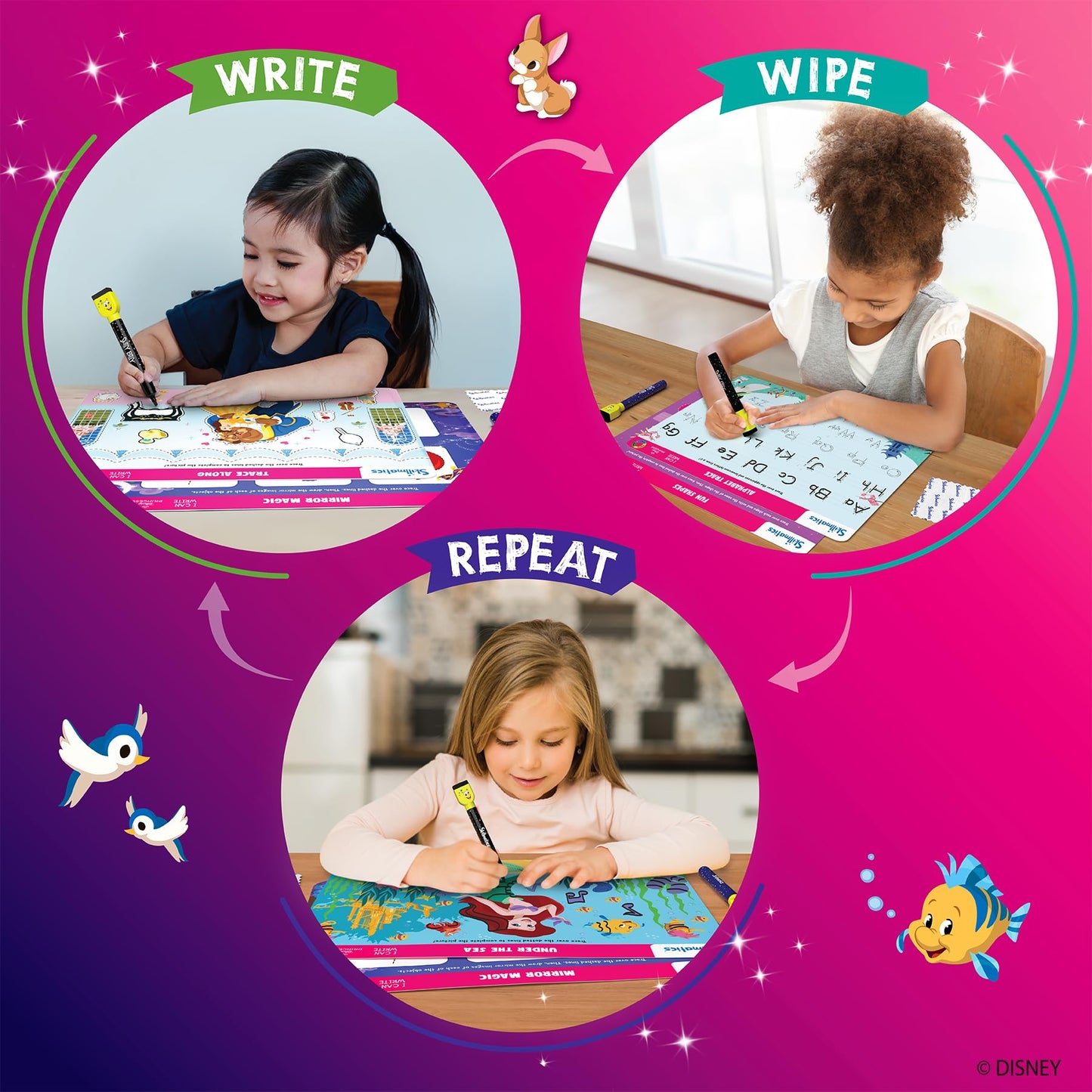 Skillmatics Search and Find Disney Princess Educational Game - Reusable Preschool Learning Activities, Perfect for Toddlers & Kids Who Love Toys, Art & Crafts, Gifts for Boys & Girls Ages 3, 4, 5, 6