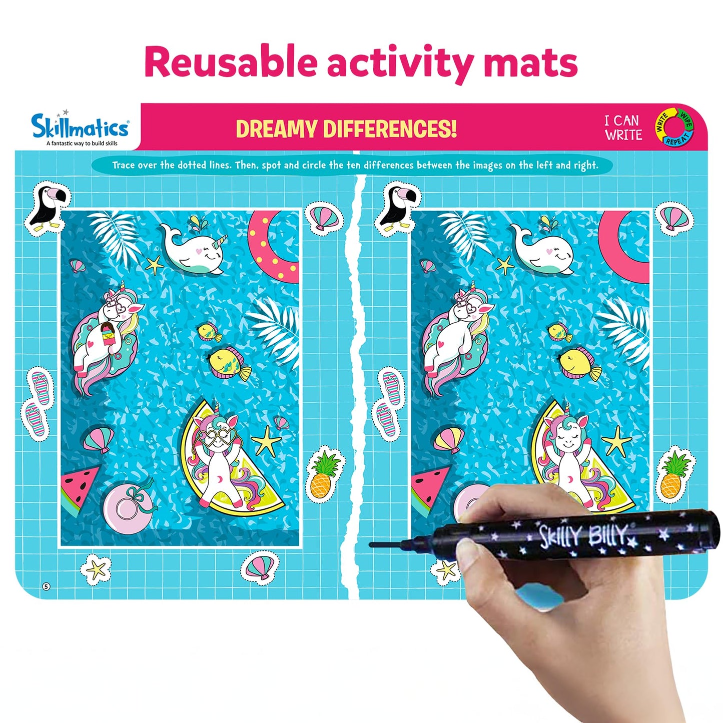Skillmatics Search and Find Disney Princess Educational Game - Reusable Preschool Learning Activities, Perfect for Toddlers & Kids Who Love Toys, Art & Crafts, Gifts for Boys & Girls Ages 3, 4, 5, 6