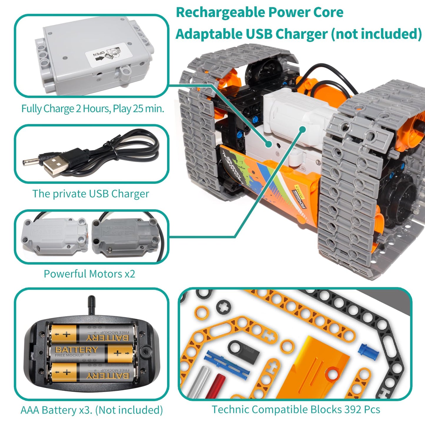 5 in 1 Remote Control Building Kit