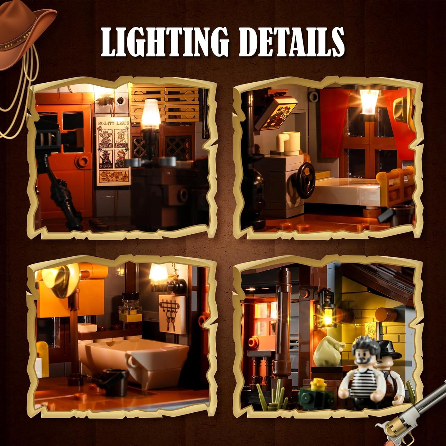 Sheriff's-Office Lighting Building-Bricks Set
