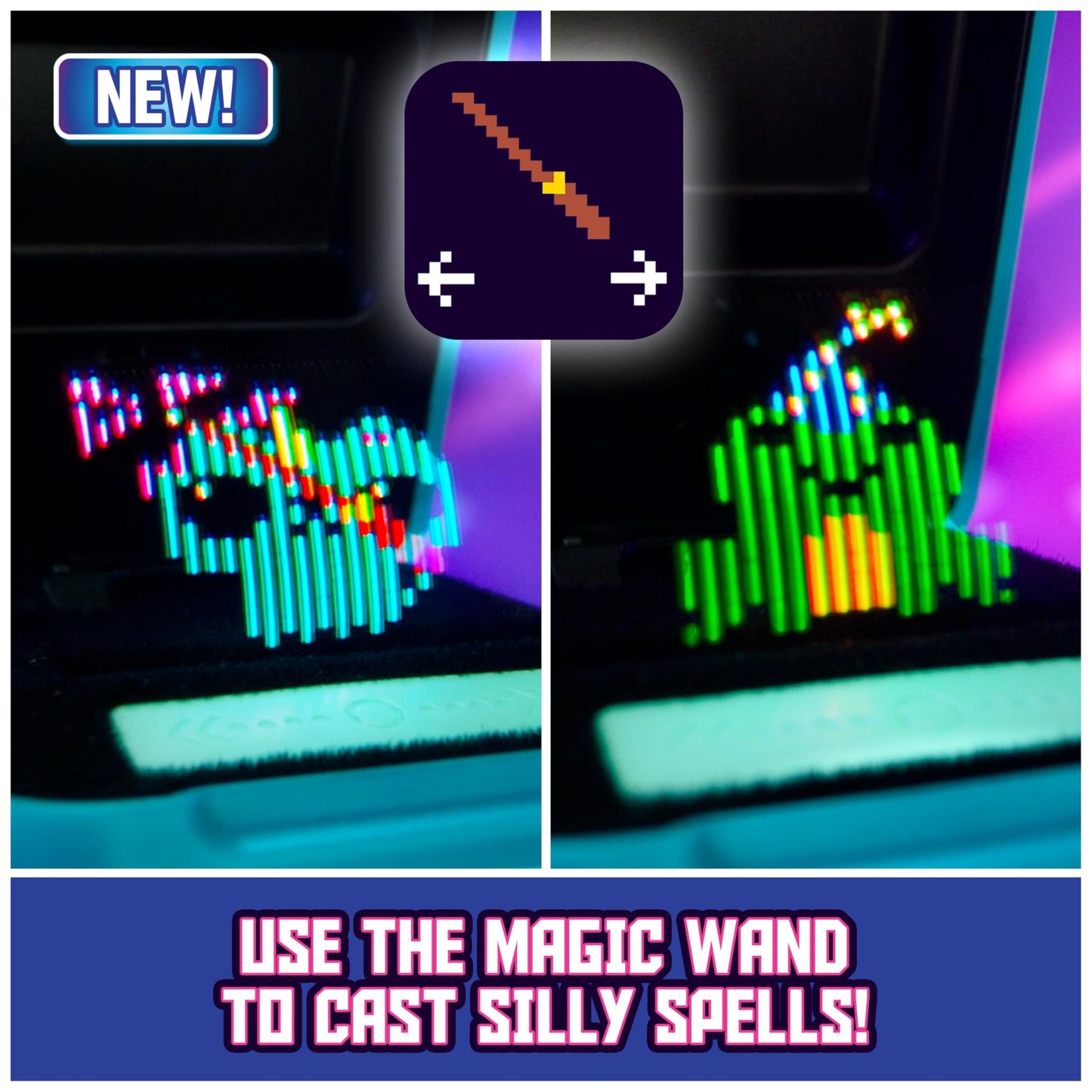 Magicals with 20 Interactive Characters Inside, Reacts to Touch, Digital Pet Kids Toys for Ages 5 and up