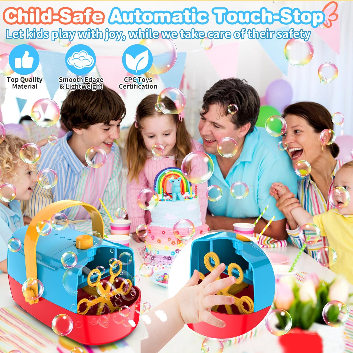 Bubble Machine Automatic Bubble Blower