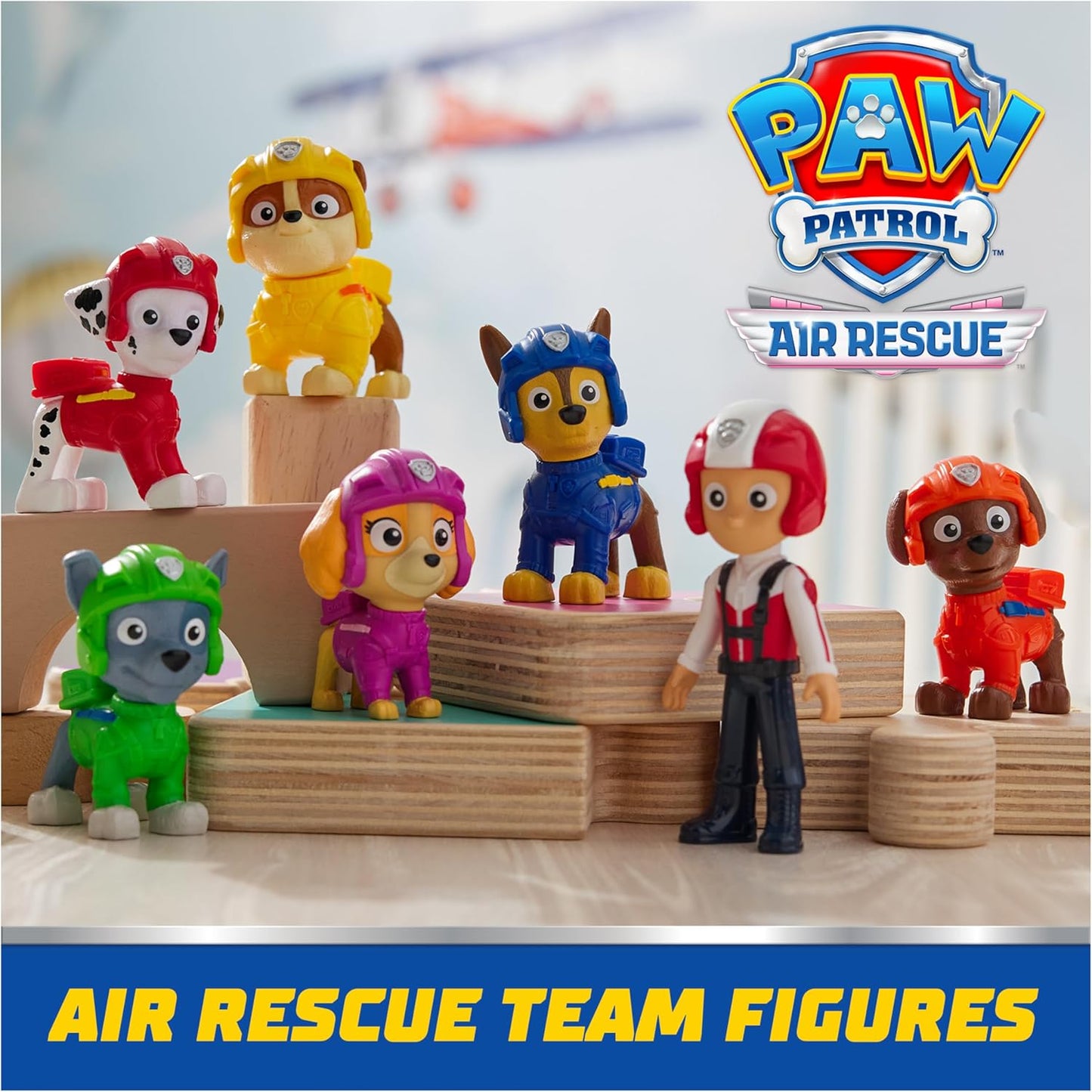 Paw Patrol: Air Rescue Toy Figures Gift Pack, with 7 Collectible Action Figures, Kids Toys for Boys & Girls Ages 3 and up