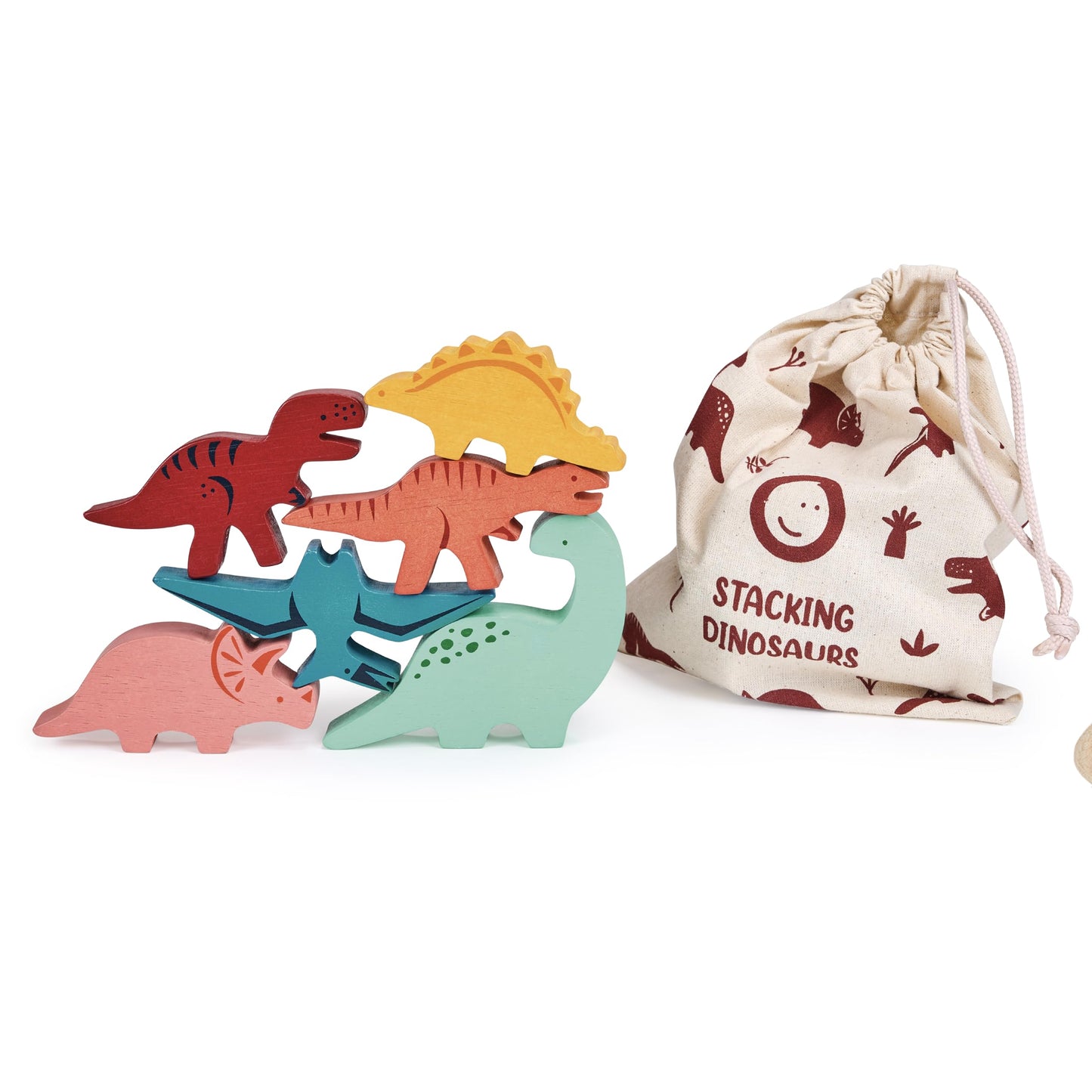 Happy Stacking Safari - 7pc Wooden Stacking Toy