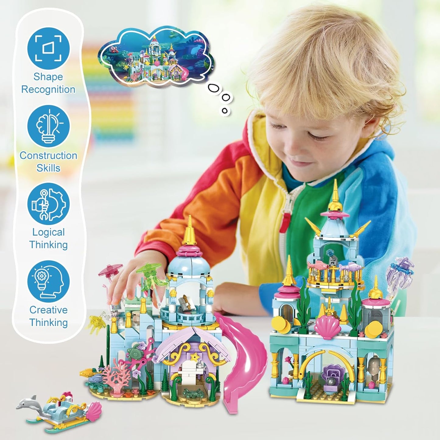 Girls Castle Princess Building Toys