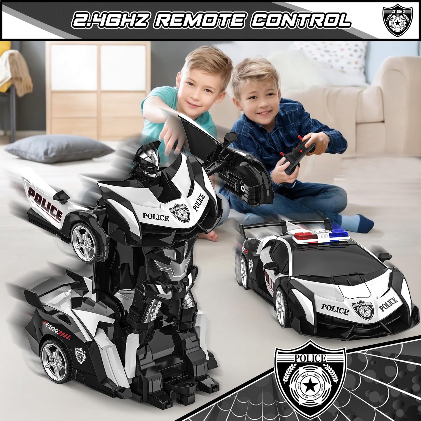 BLUEJAY Transform Rc Cars | Orange and White
