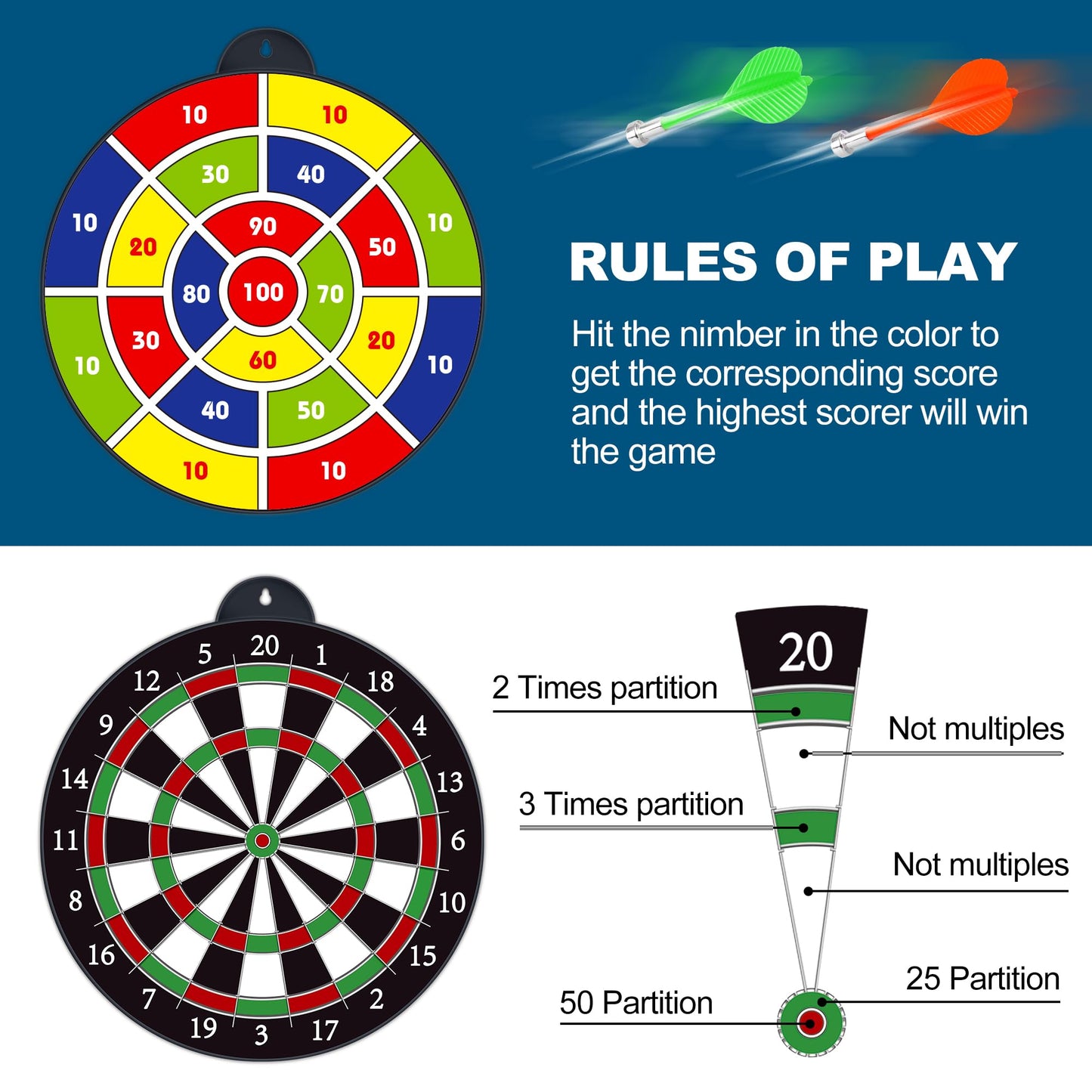 Magnetic Dart Board for Kids