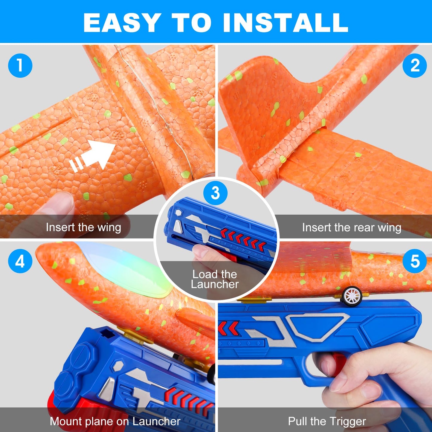 3 Pack Airplane Launcher Toys,