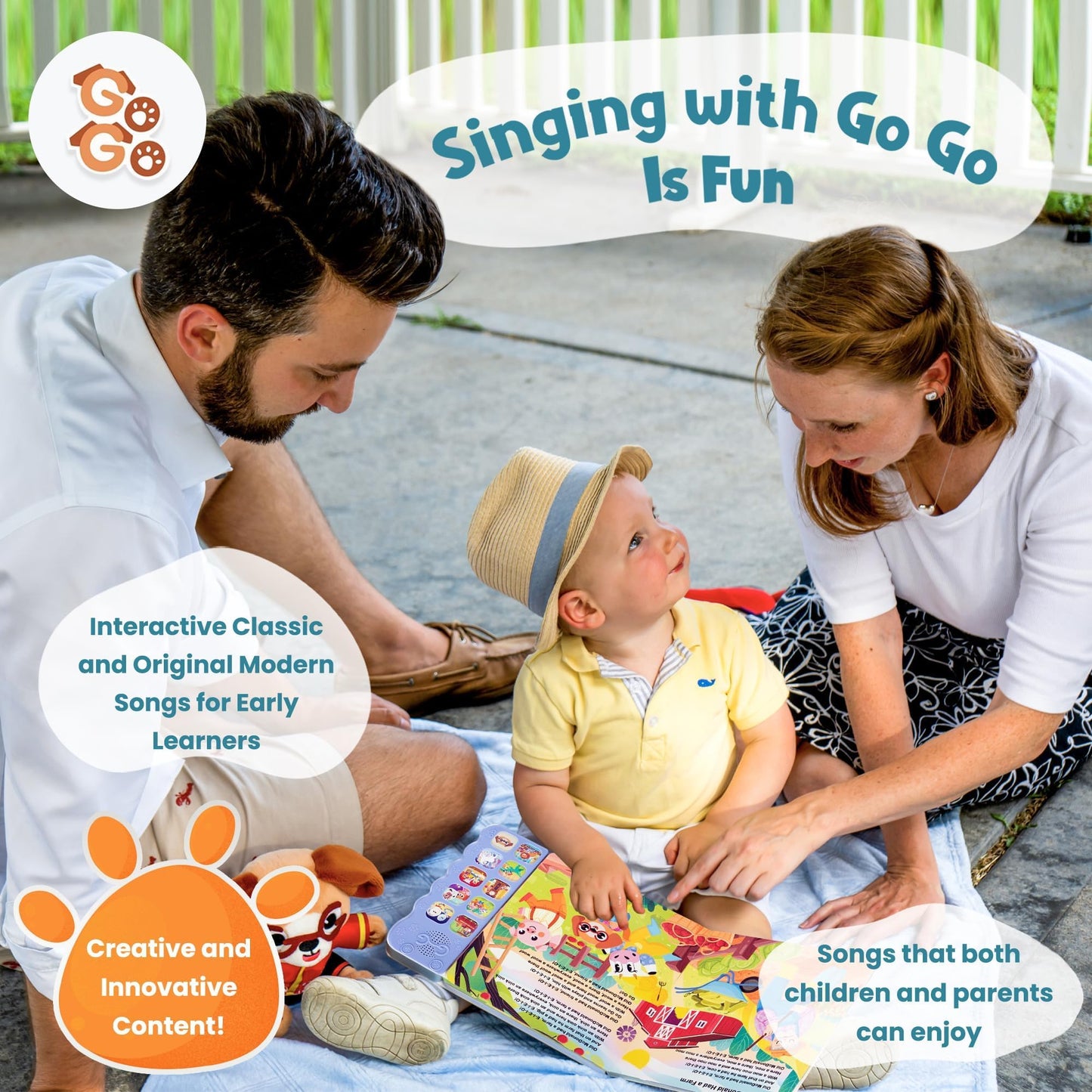 GO GO Creative Nursery Rhymes: Nursery Rhyme Books, Sound Books, 9 Songs, Musical Books for Toddlers 1-3, Talking Books for Toddlers 1-3, Music Books for Toddlers 1-3, Baby Music Book