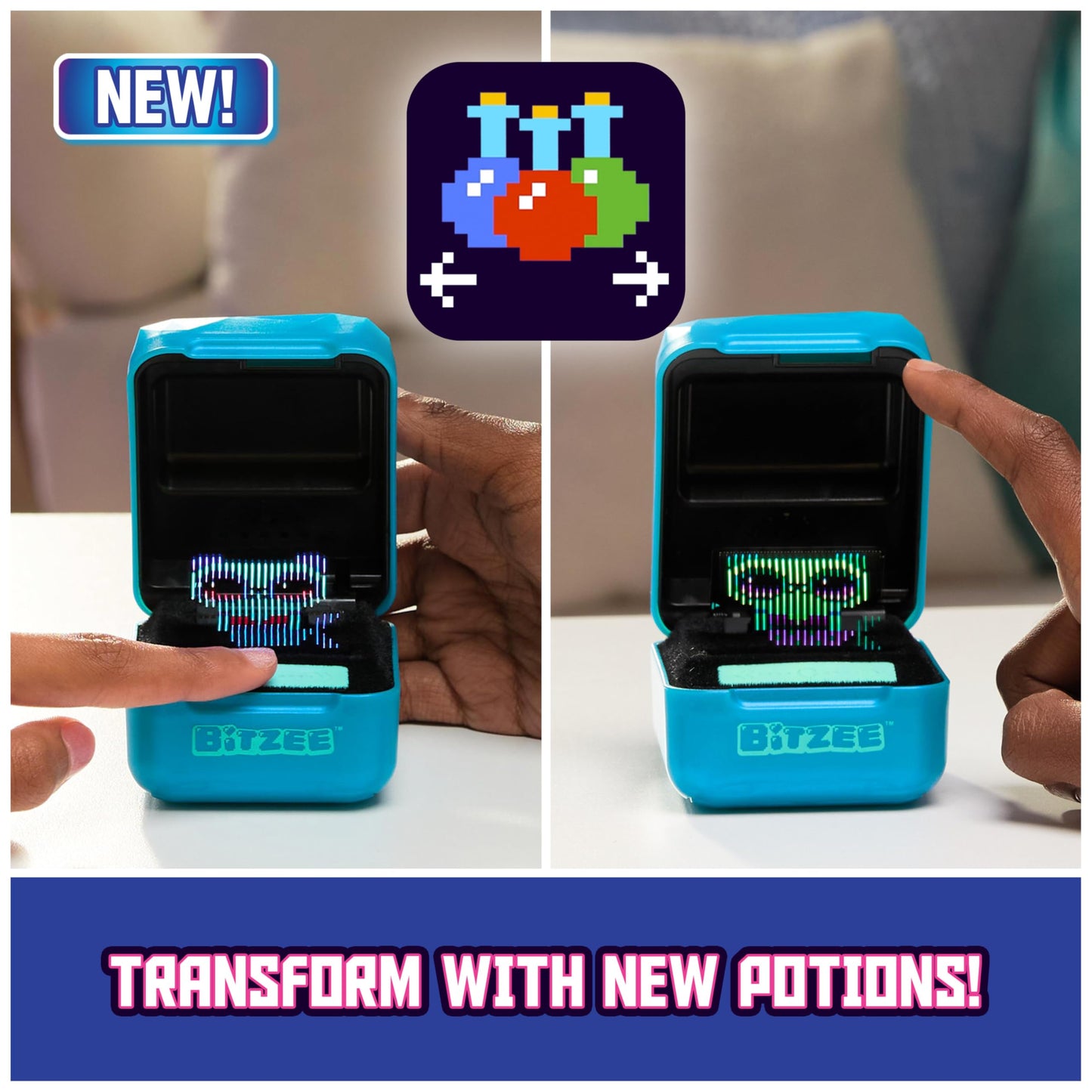 Magicals with 20 Interactive Characters Inside, Reacts to Touch, Digital Pet Kids Toys for Ages 5 and up