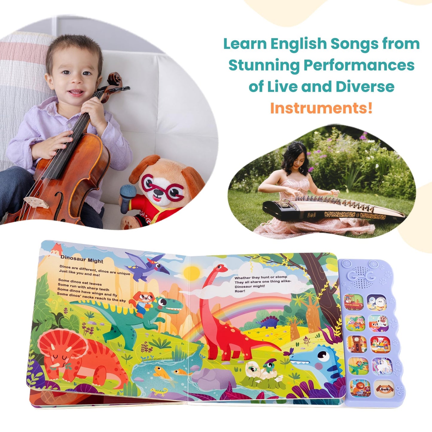 GO GO Creative Nursery Rhymes: Nursery Rhyme Books, Sound Books, 9 Songs, Musical Books for Toddlers 1-3, Talking Books for Toddlers 1-3, Music Books for Toddlers 1-3, Baby Music Book