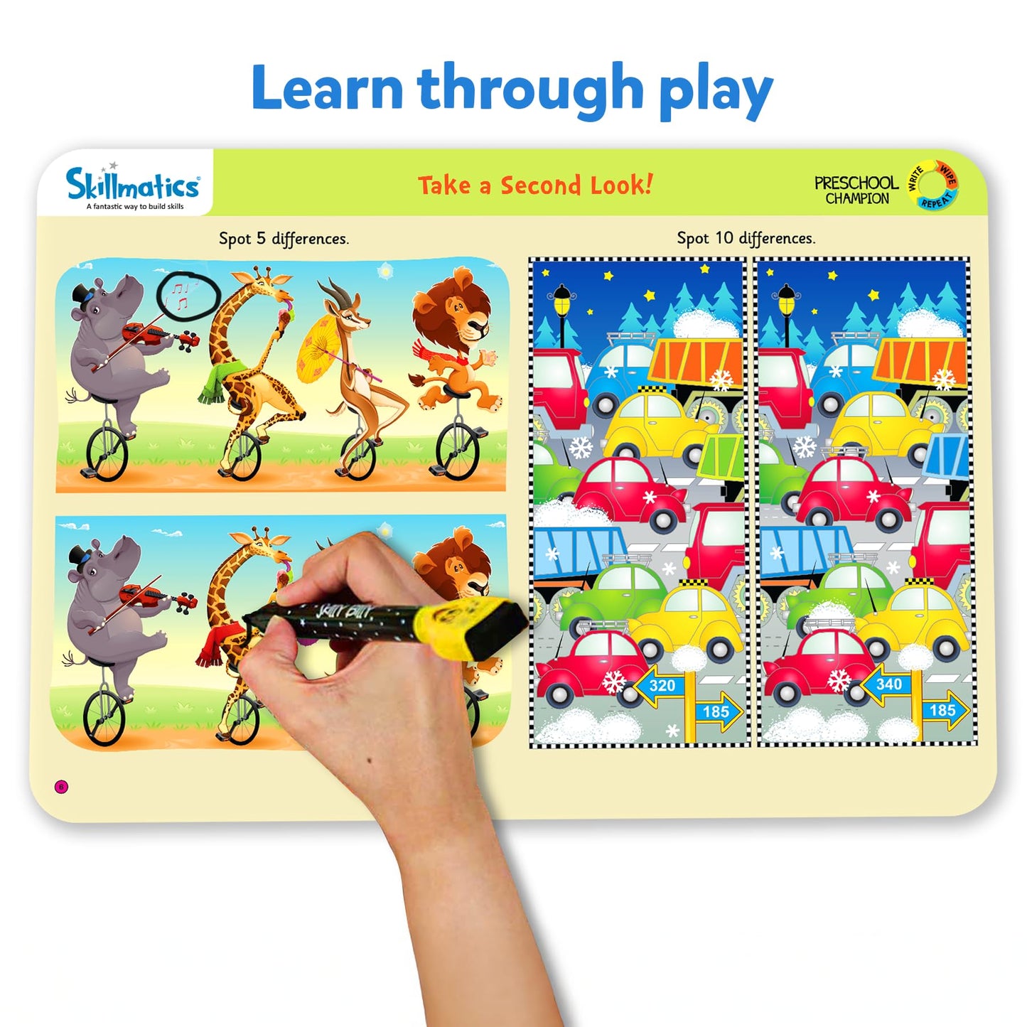 Skillmatics Search and Find Disney Princess Educational Game - Reusable Preschool Learning Activities, Perfect for Toddlers & Kids Who Love Toys, Art & Crafts, Gifts for Boys & Girls Ages 3, 4, 5, 6