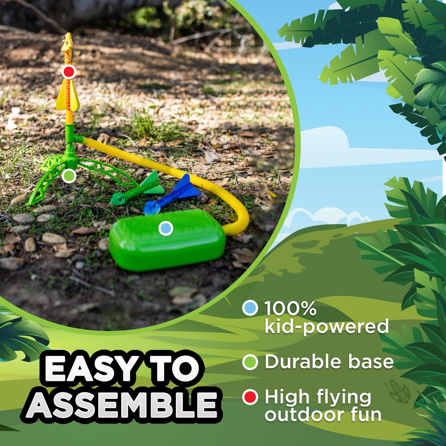 Stomp Dueling Rocket Launcher for Kids
