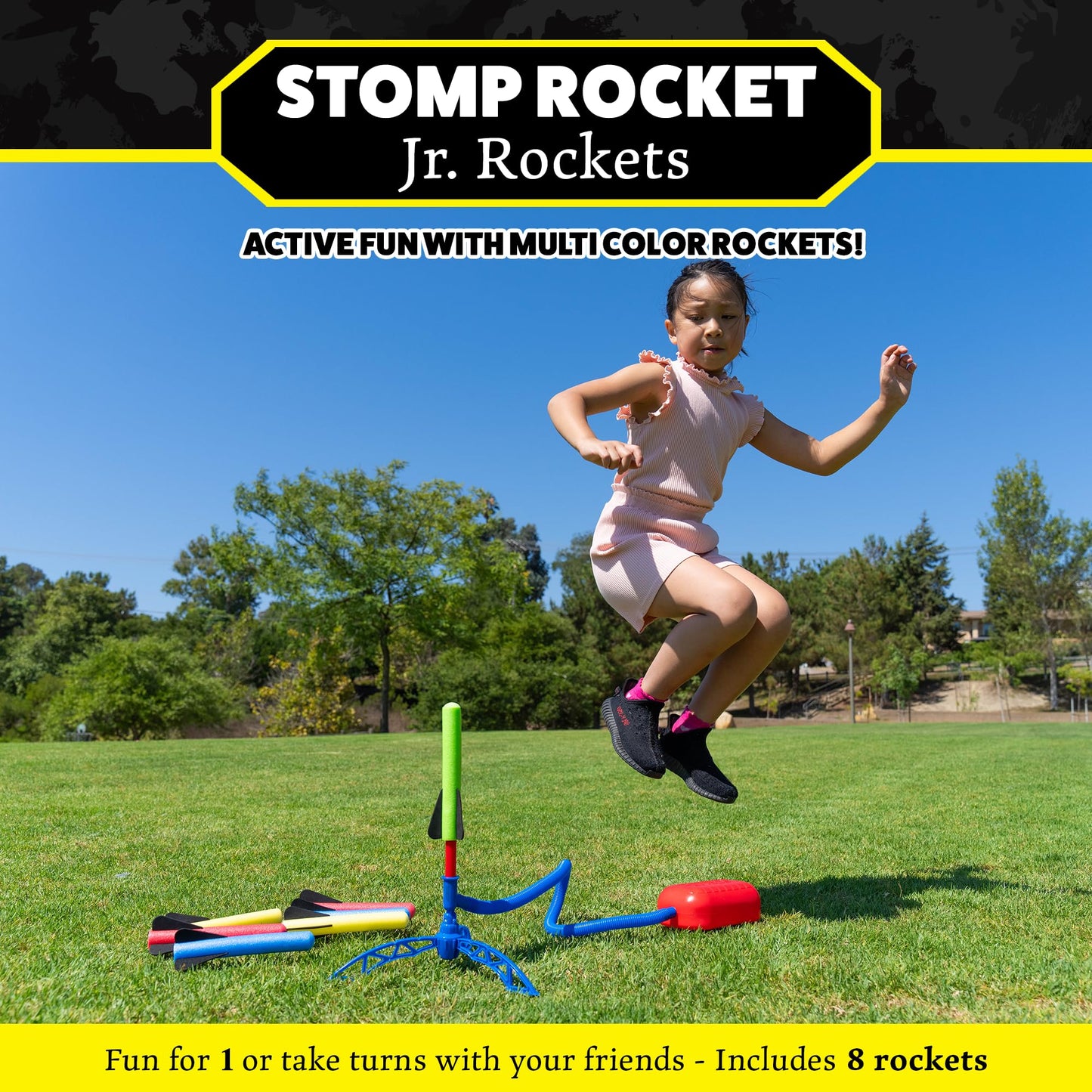Stomp Rocket Jr Multi-Color Rocket Launcher for Kids