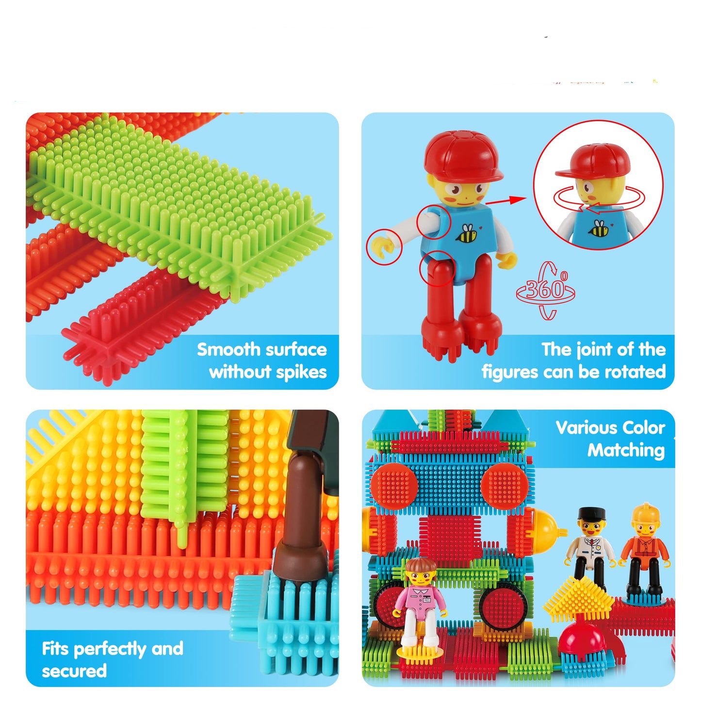 Interlocking Building Blocks Tiles Set