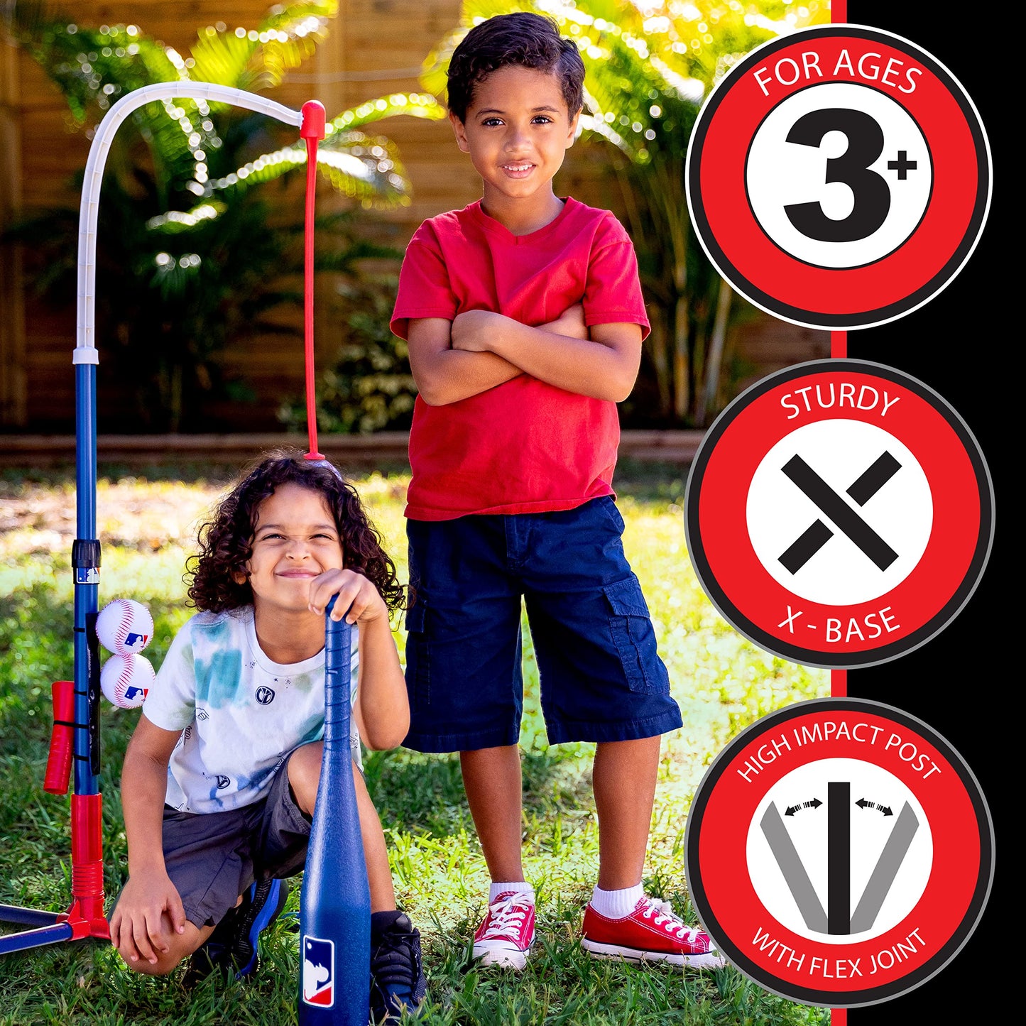 Baseball Batting Tee + Stand Set